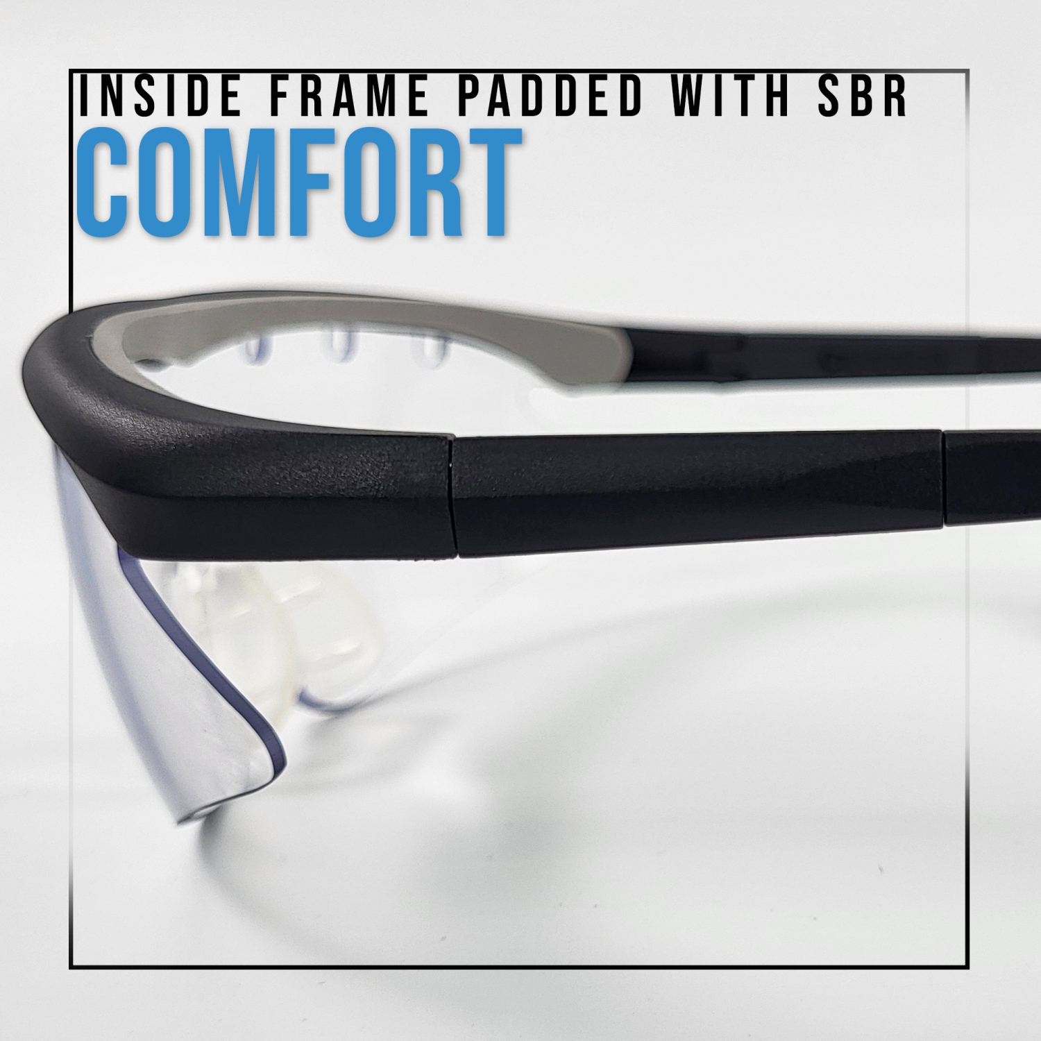 Lunettes de sécurité pour le sport Going One – Lunettes de protection, lunettes de protection pour les yeux de pickleball; cadre rembourré, hommes et
