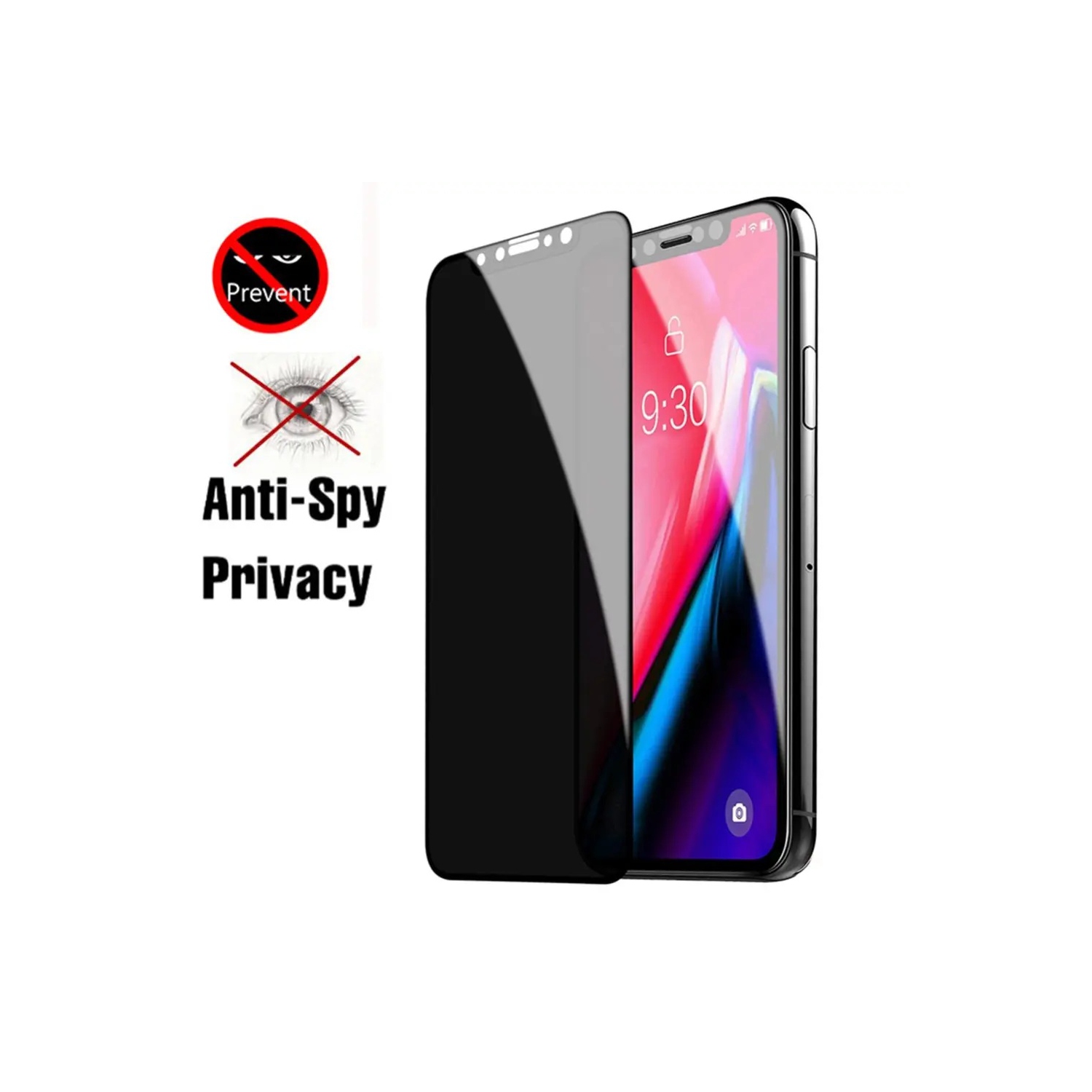 Privacy Screen Protector pour iPhone 16 , 9H Anti Spy Private Glass Film - EXPÉDITION GRATUITE