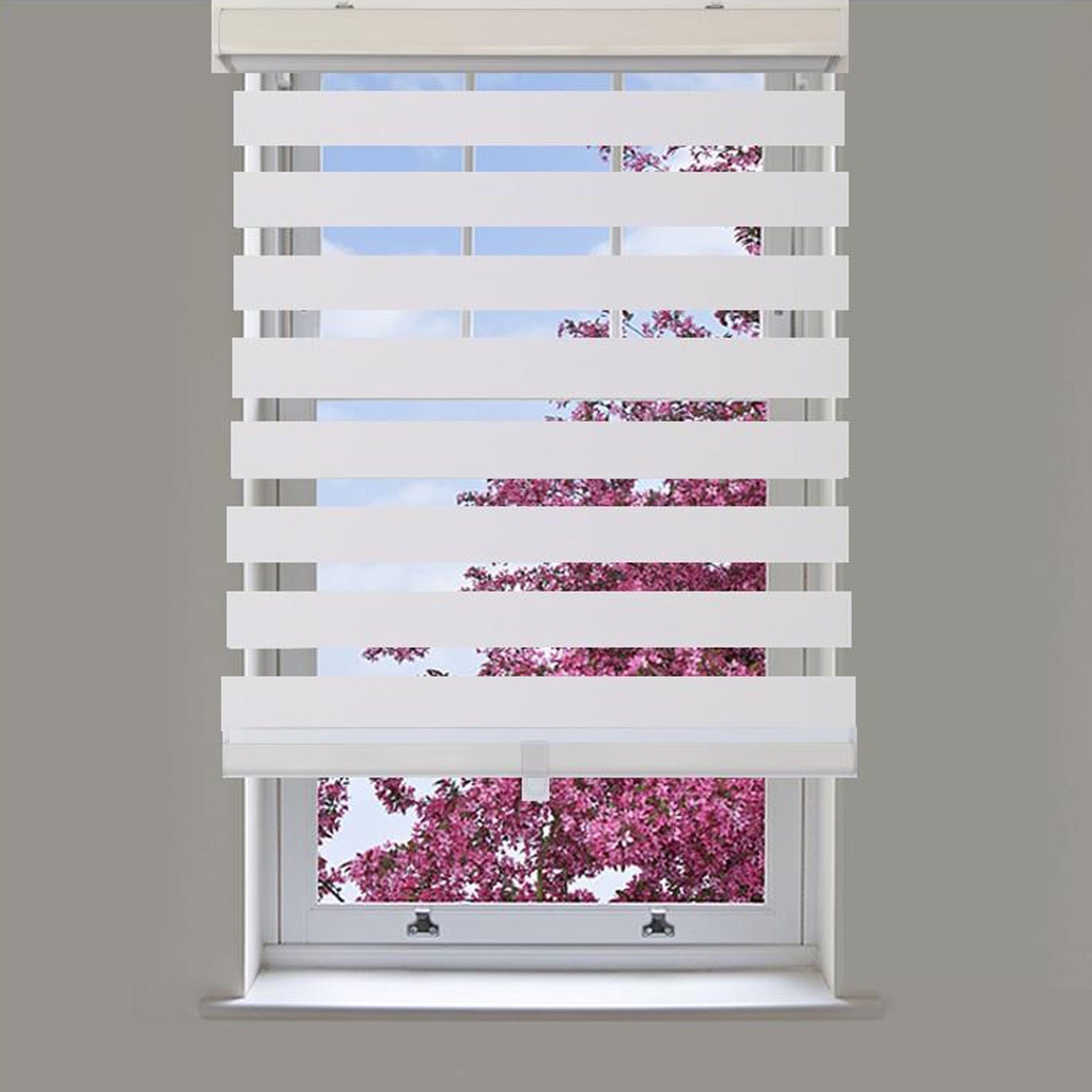ITY Olivia Stone 46" X 84" Alternate Blinds Window Shade Cordless White