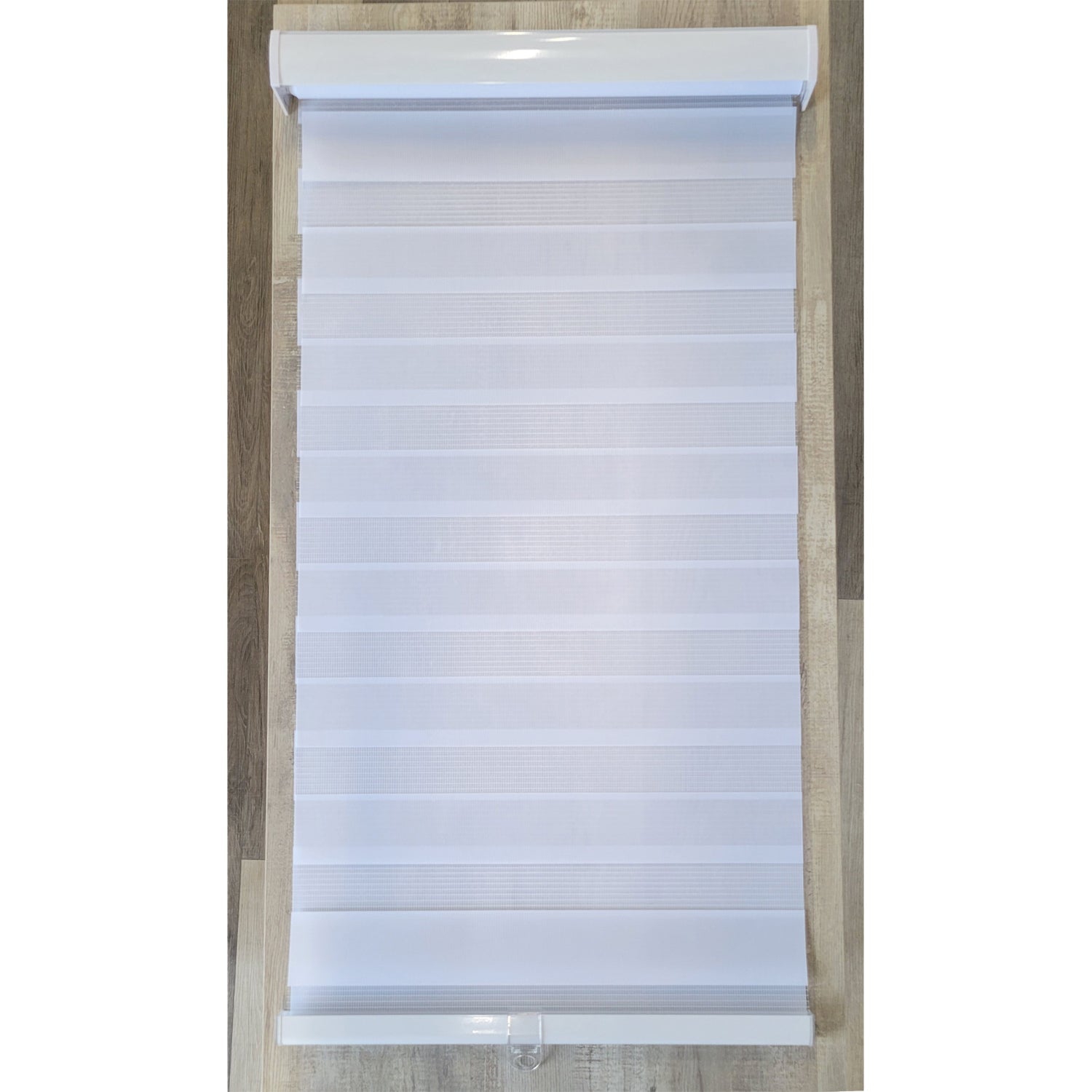 ITY Olivia Stone 75" X 84" Alternate Blinds Window Shade Cordless White