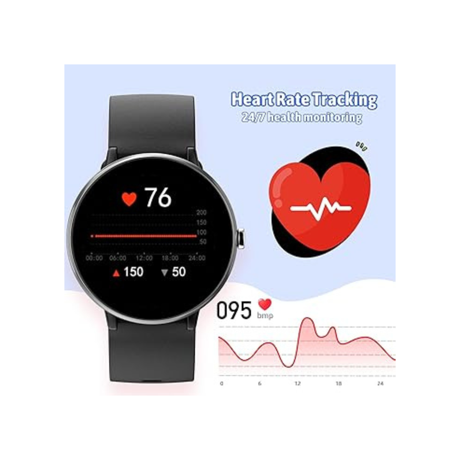 Smart Watch for Kids Boy Girl, Kids Watch Waterproof with 19 Sport Modes, Pedometer, Sleep Monitor, Kids Watch for Girls Boys 6-16 Birthday Gifts Toy