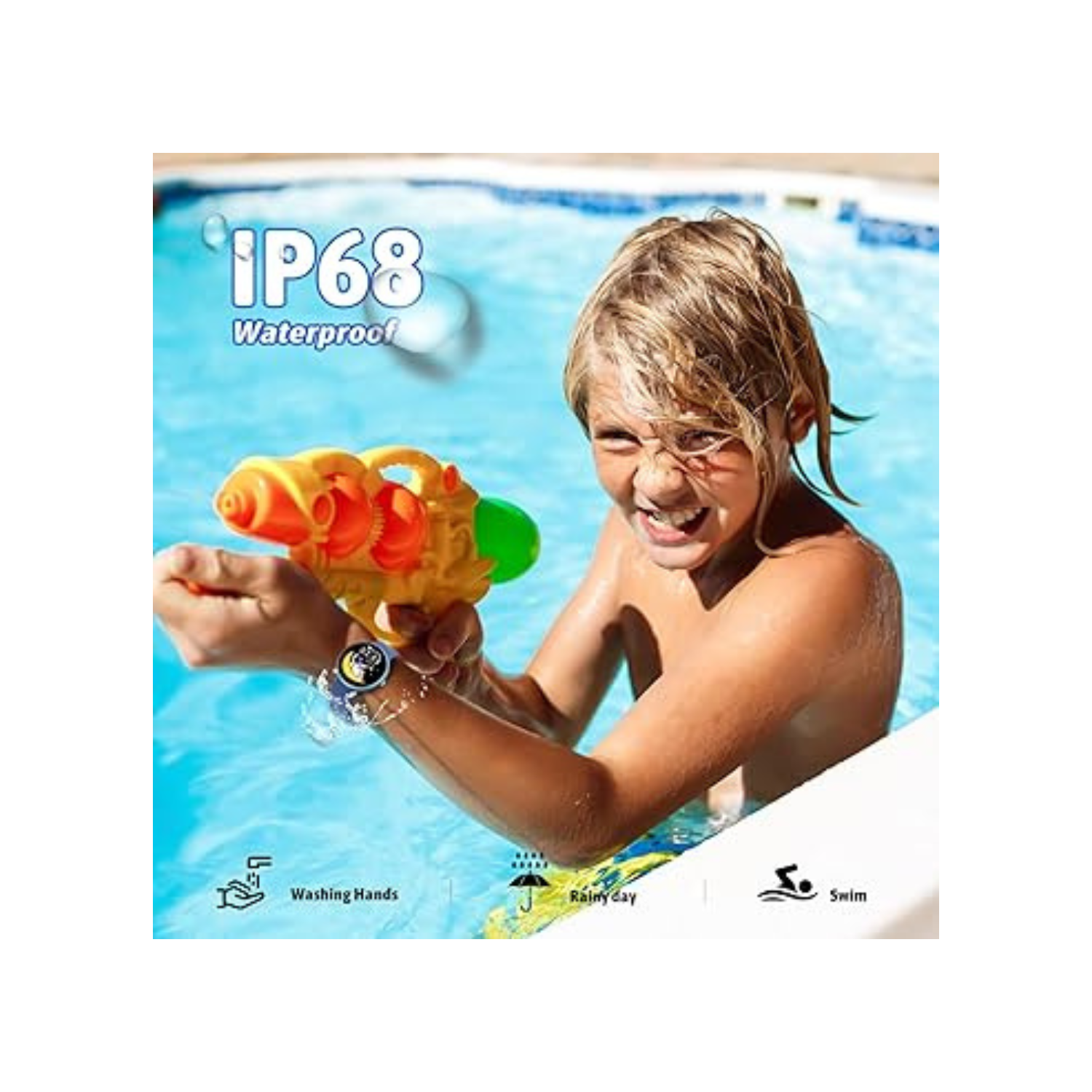 Mehiaz Smart Watch for Kids Boy Girl, Kids Watch Waterproof with 19 Sport Modes, Pedometer, Sleep Monitor, Kids Watch for Girls Boys 6-16 Birthday