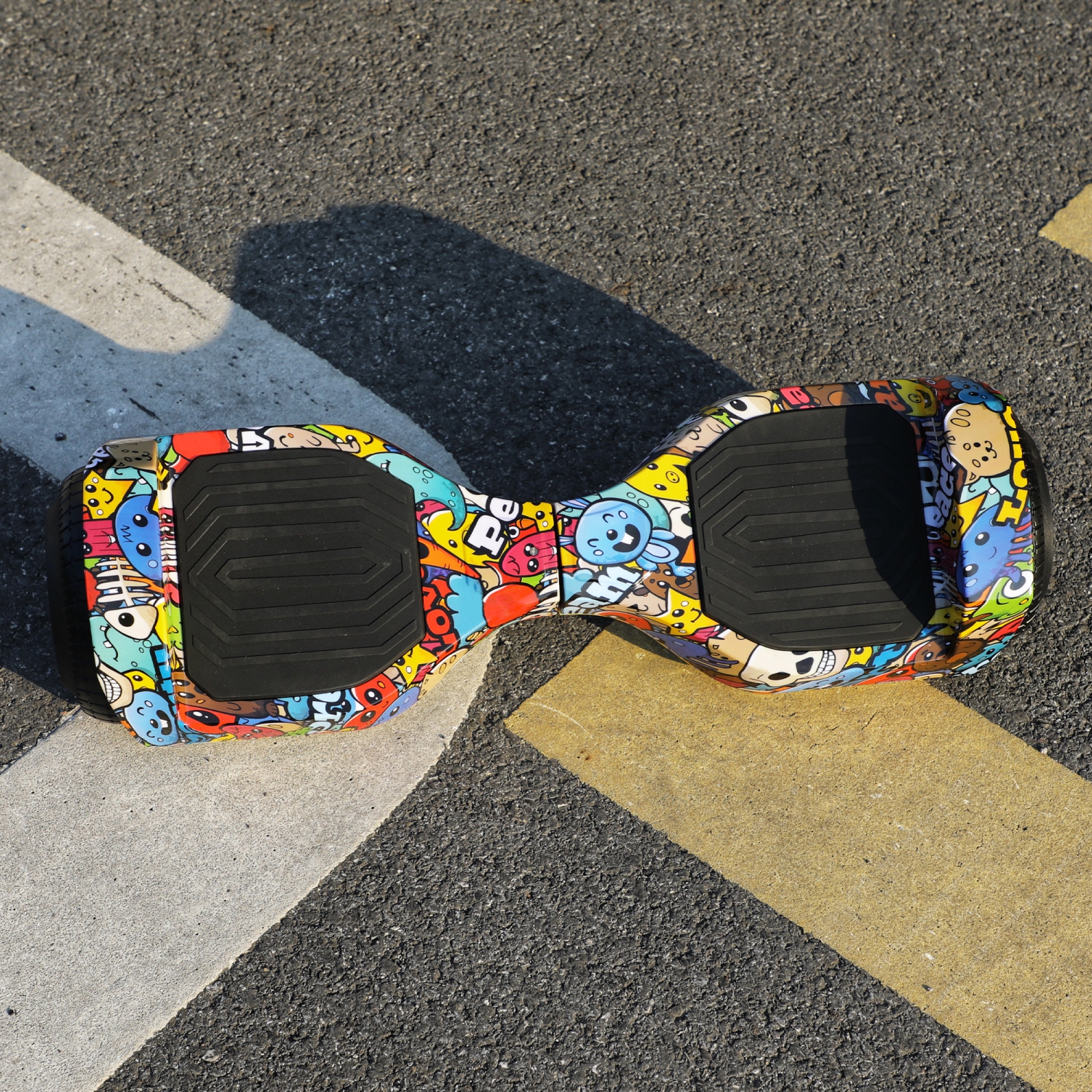 Planche gyroscopique Cartoon de BIIST Street avec haut-parleur musical, roues brillantes de 6,5&nbsp;po, moteur 300&nbsp;W, phares à DEL,