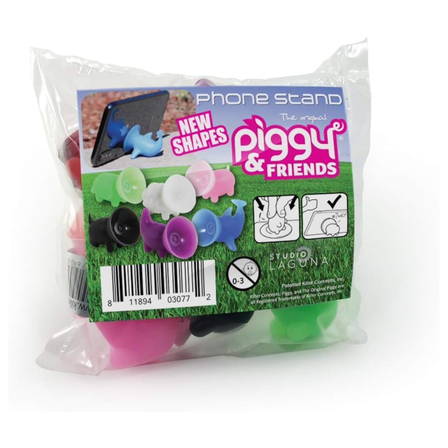 Support pour téléphone Original Piggy - Friends - Ensemble de 6