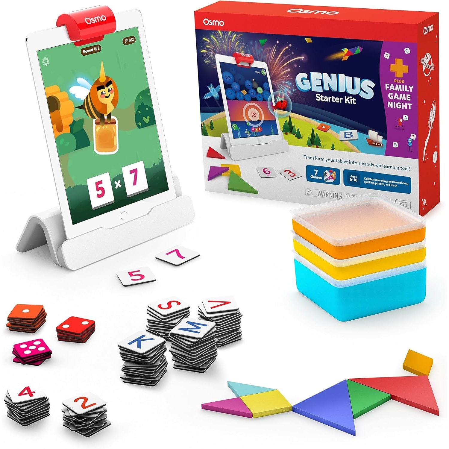 Trousse de démarrage Genius d'Osmo&nbsp;: Soirée de jeu en famille – iPad [Électronique]