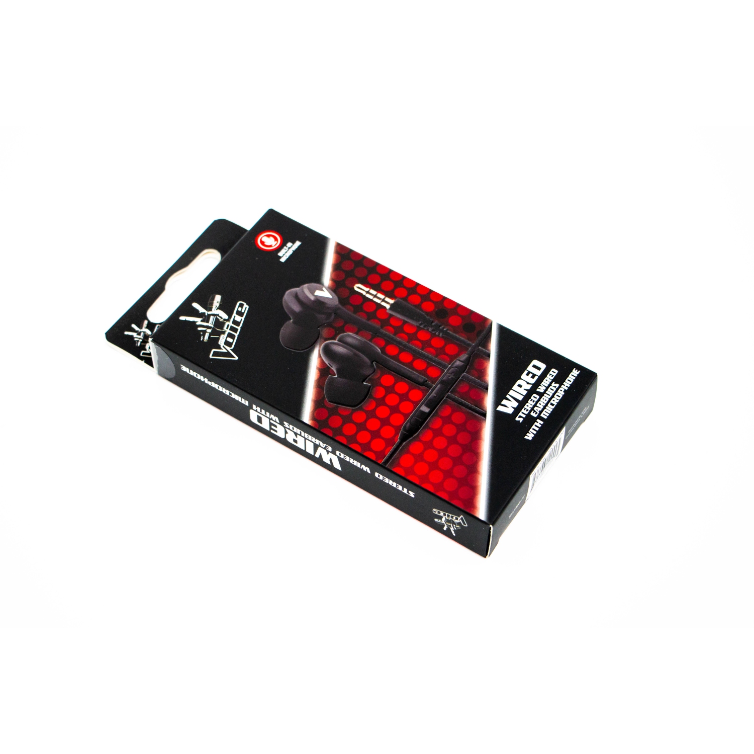 La voix&nbsp;: Écouteurs boutons avec fil et microphone - Noir [Électronique]