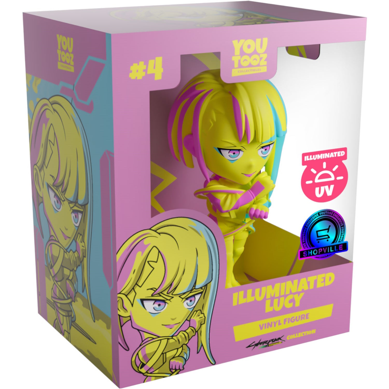 Youtooz x Shopville Exclusive: Cyberpunk Edgerunners Collection - Illuminated Lucy Vinyl Figure #4 [Limited Edition – 500 Made]