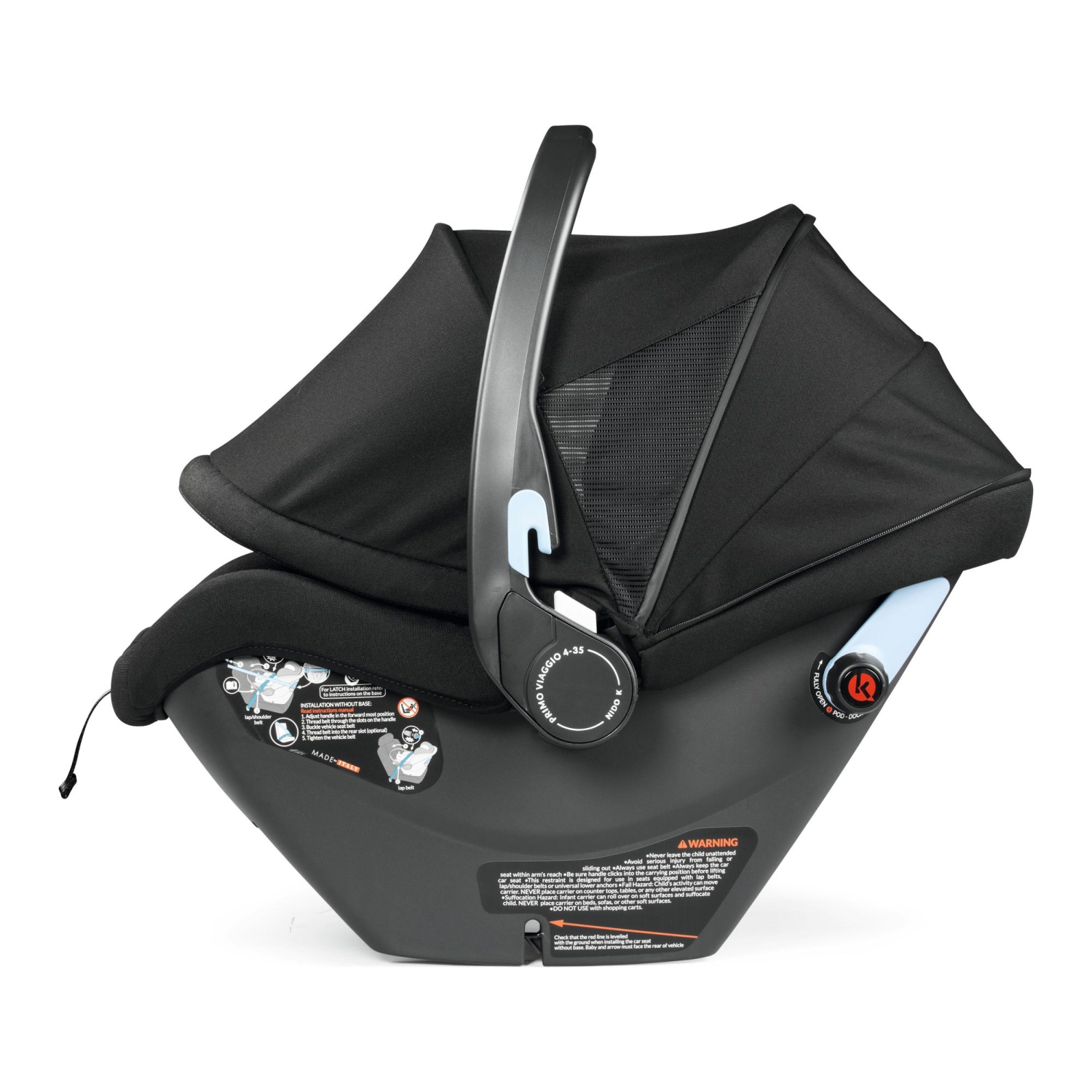 Peg Perego Primo Viaggio 4/35 Nido K Infant Car Seat with Base - True Black