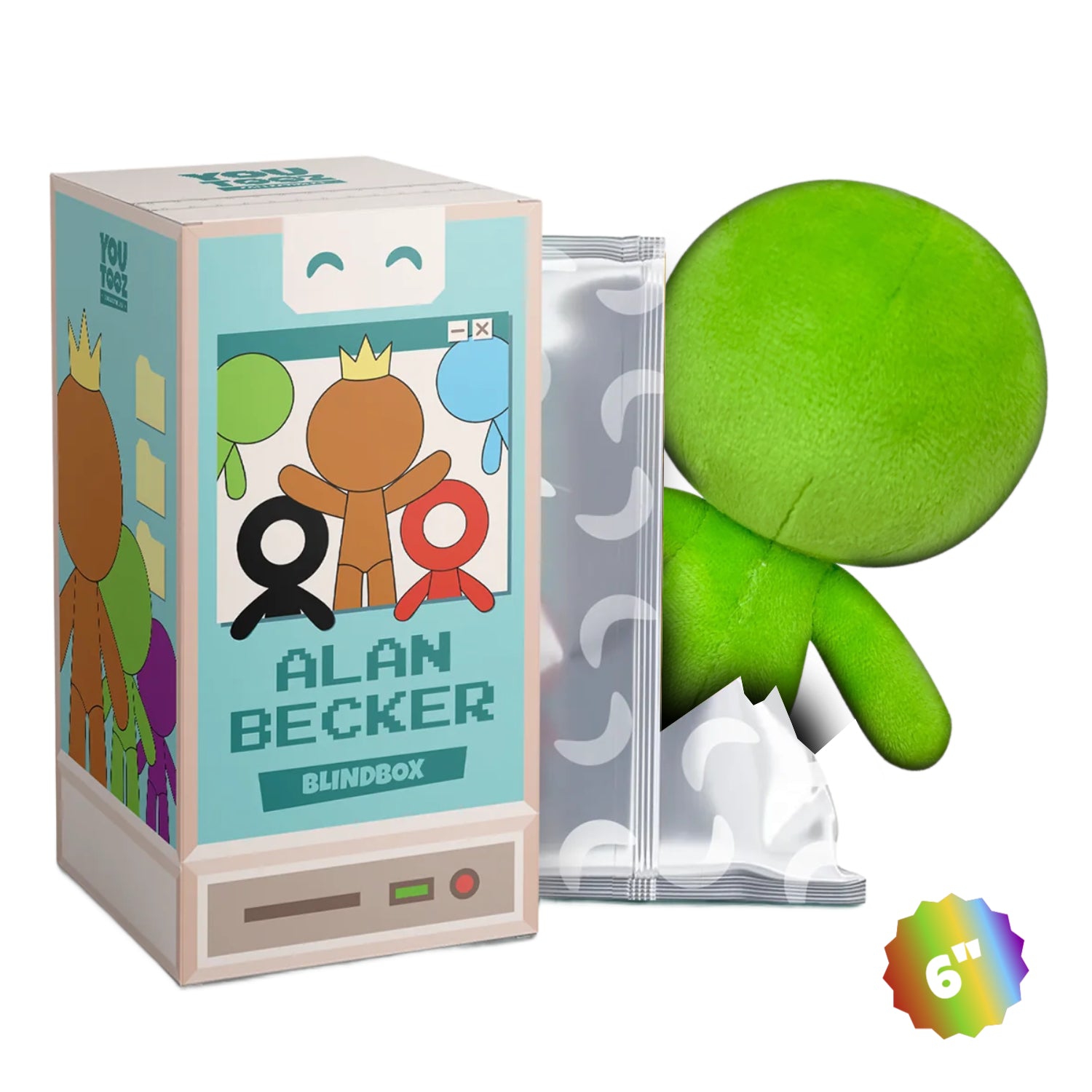 Youtooz: Alan Becker Collection - Green - 6 Inch Plush
