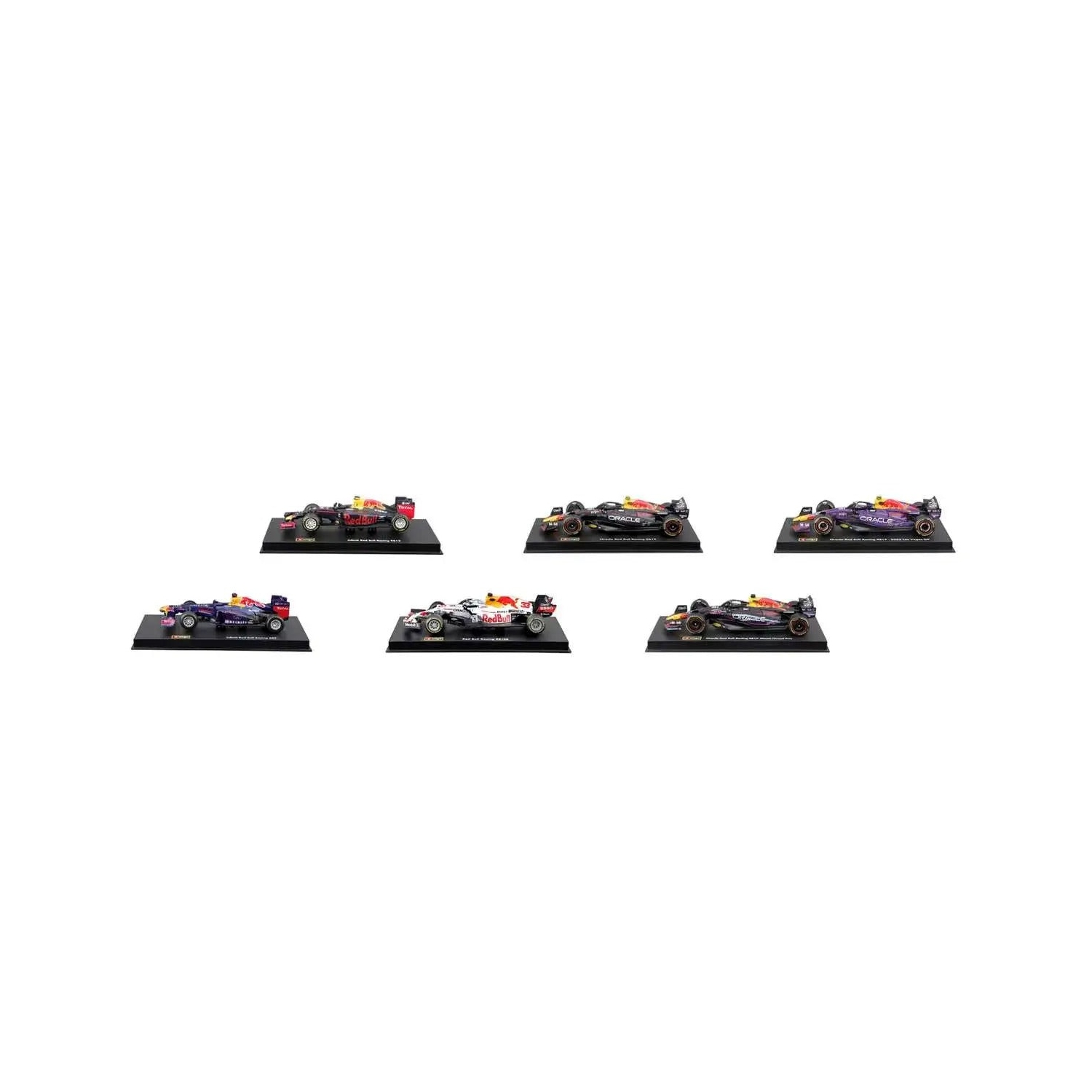 Bburago&nbsp;: Ensemble exclusif de 6 voitures Oracle Red Bull Racing Formula 1 - 2023