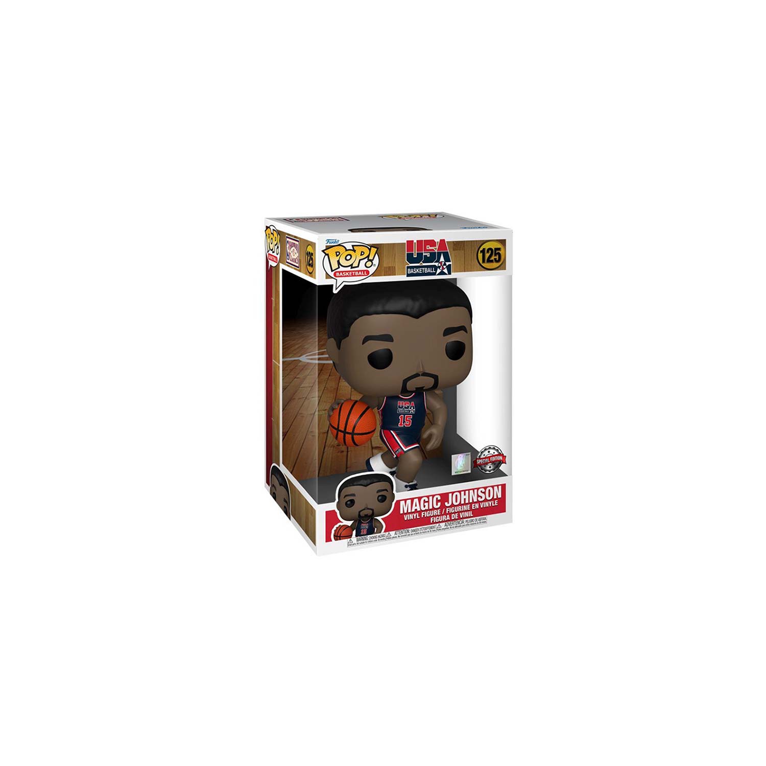 Funko Pop! Basketball: Jumbo NBA Magic Johnson - 1992 Team USA Navy #125