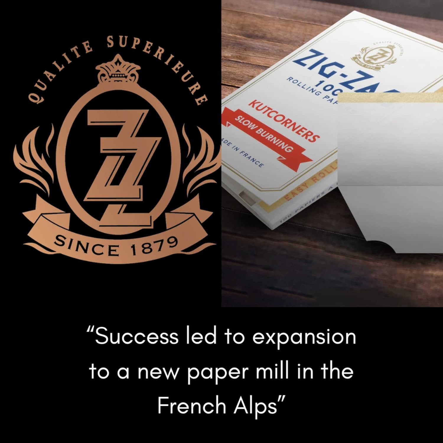 Zig-Zag - Unbleached Paper and Unbleached Tips COMBO, 50 Papers and Tips in each pack, Carton 24 units, Size 1 1/4, 100% Natural Gum Arabic, No Bleach