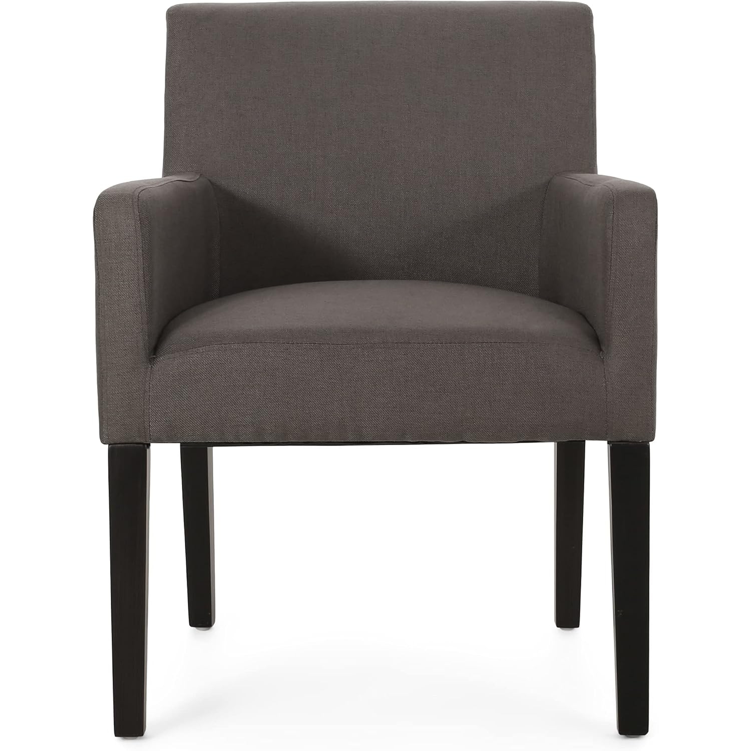 Fauteuil, gris foncé + espresso