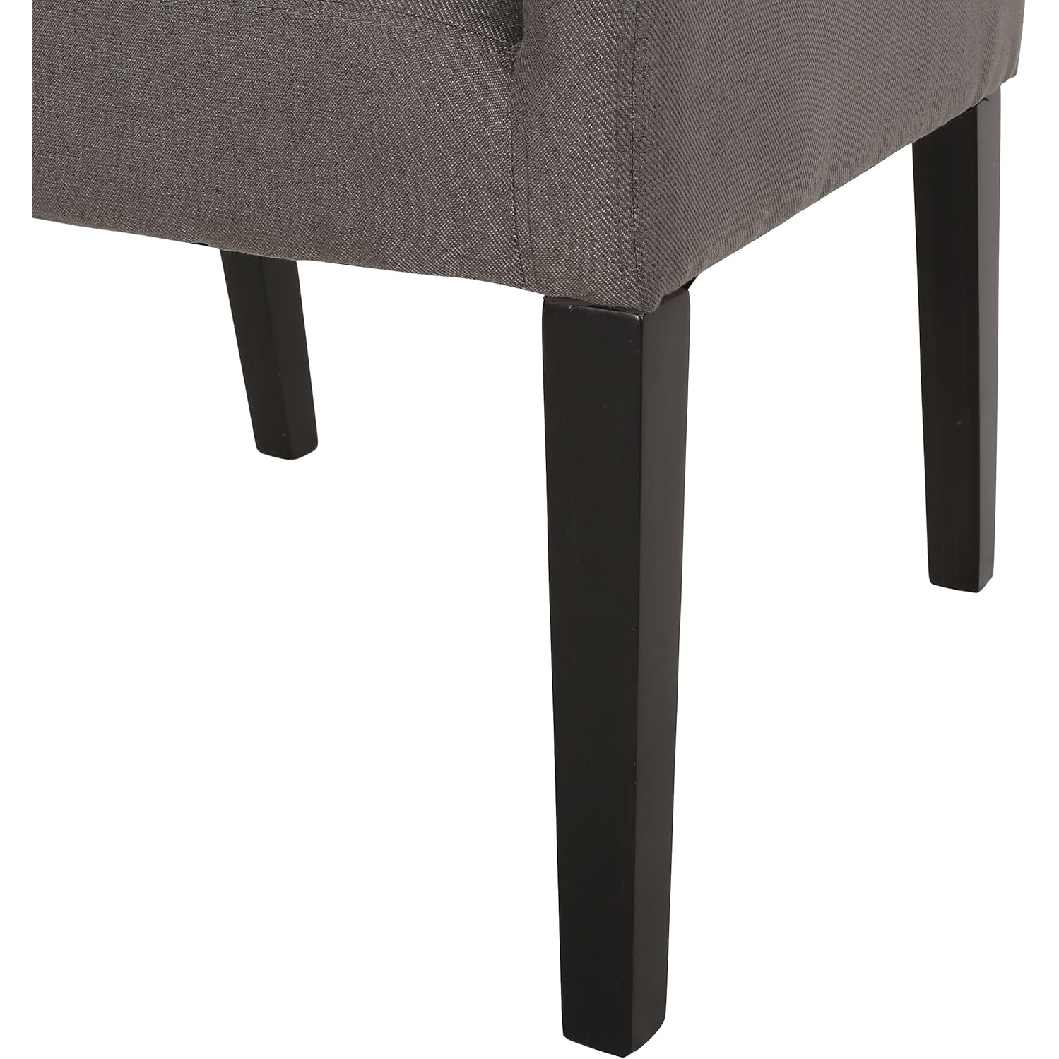 Fauteuil, gris foncé + espresso