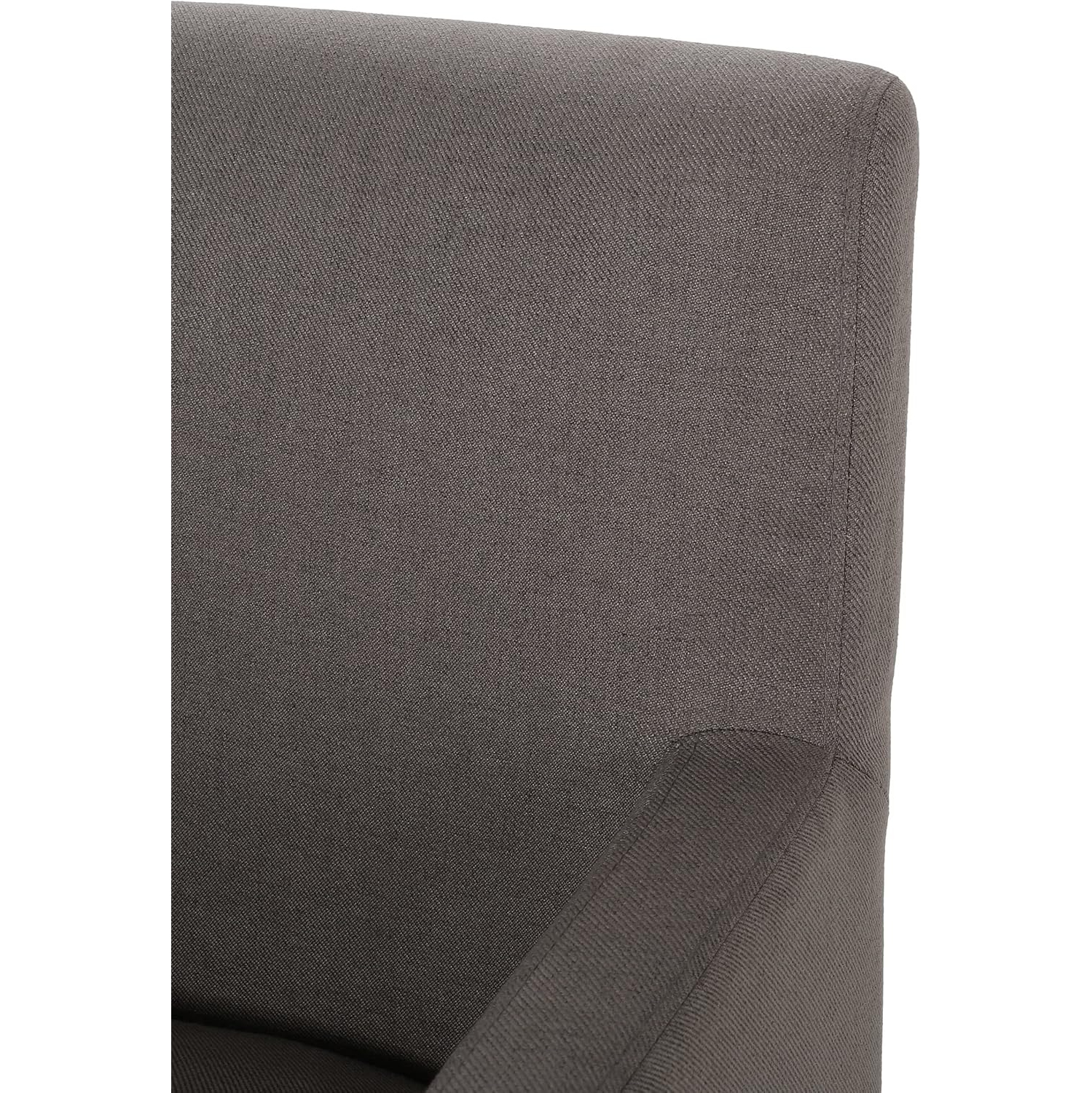 Fauteuil, gris foncé + espresso