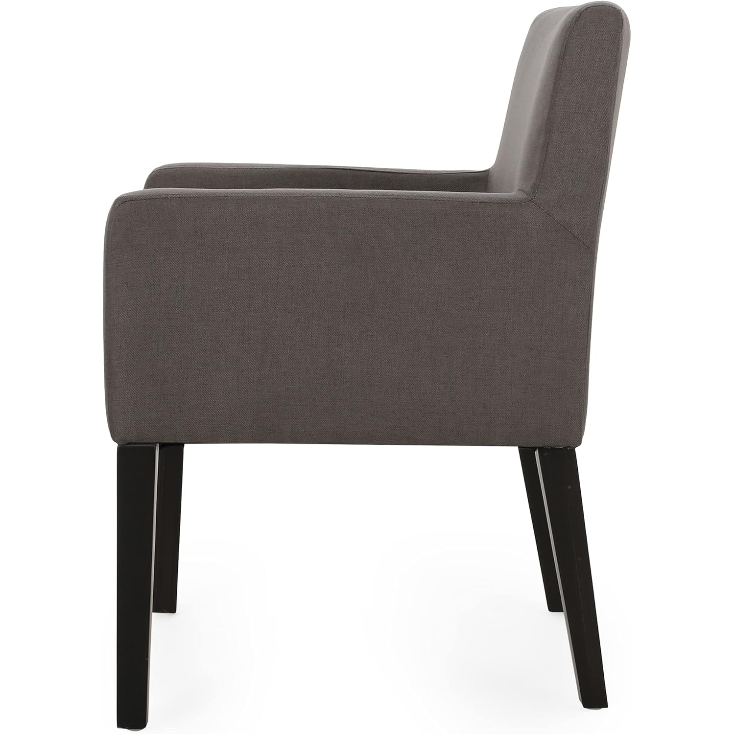 Fauteuil, gris foncé + espresso