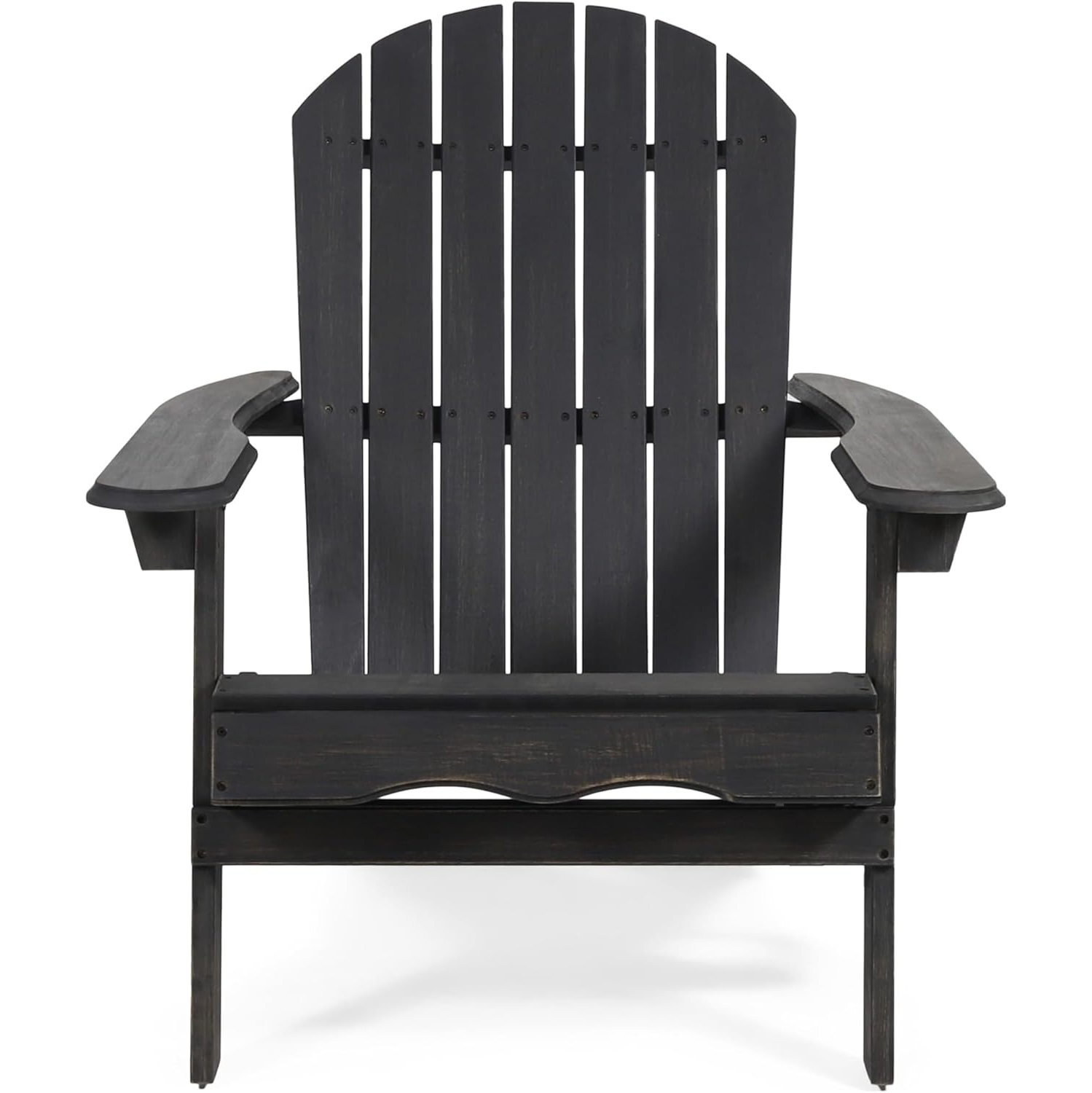 Outdoor Patio Lawn Chair, Weather Resistant Lawn Furniture, Wooden Adirondack Chair, Classic Lounge for Deck, Garden, Backyard, Fire Pit, Patio