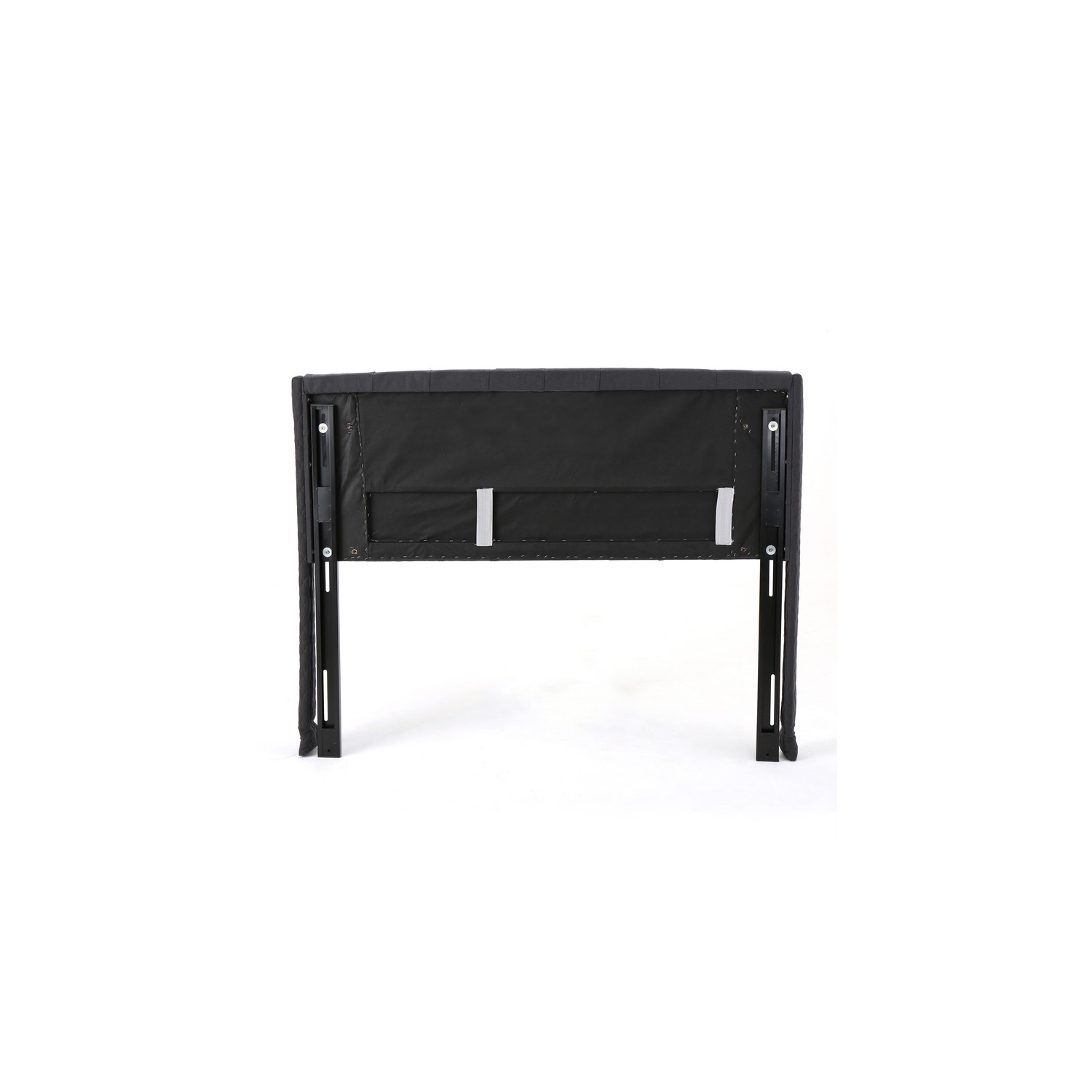 Upholstered Wingback Headboard, Button Tufted Upholstery, Sturdy Structure, King Size, Black