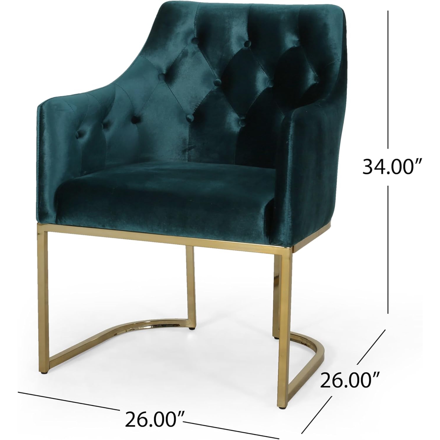 Fauteuil club, chaises et sièges d'appoint 26x26By 34&nbsp;po, 26.23&nbsp;lb