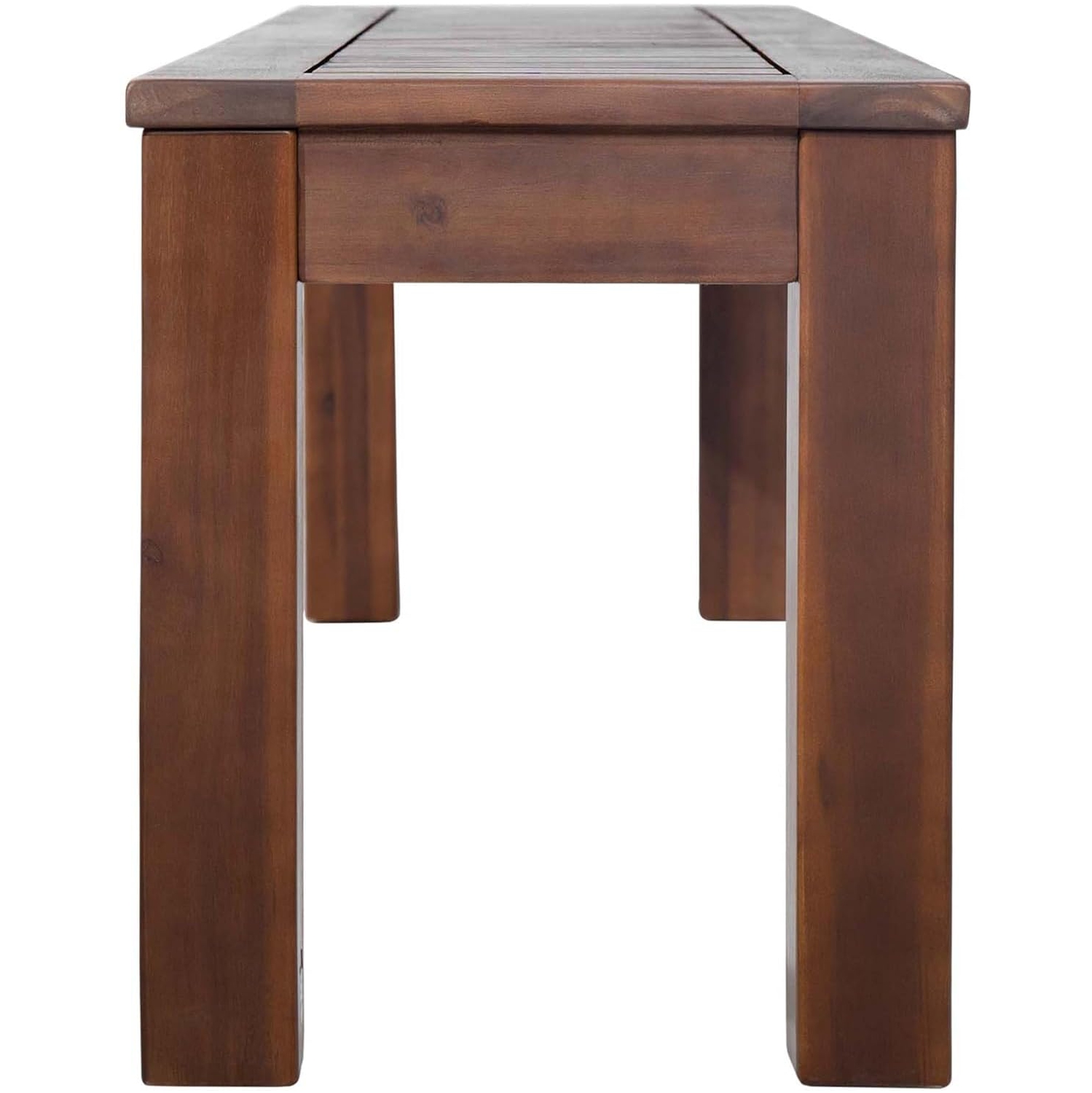 Ensemble de bancs de salle à manger Paito en bois d'acacia de 62&nbsp;po pour 6-8&nbsp;personnes, salle à manger, brun