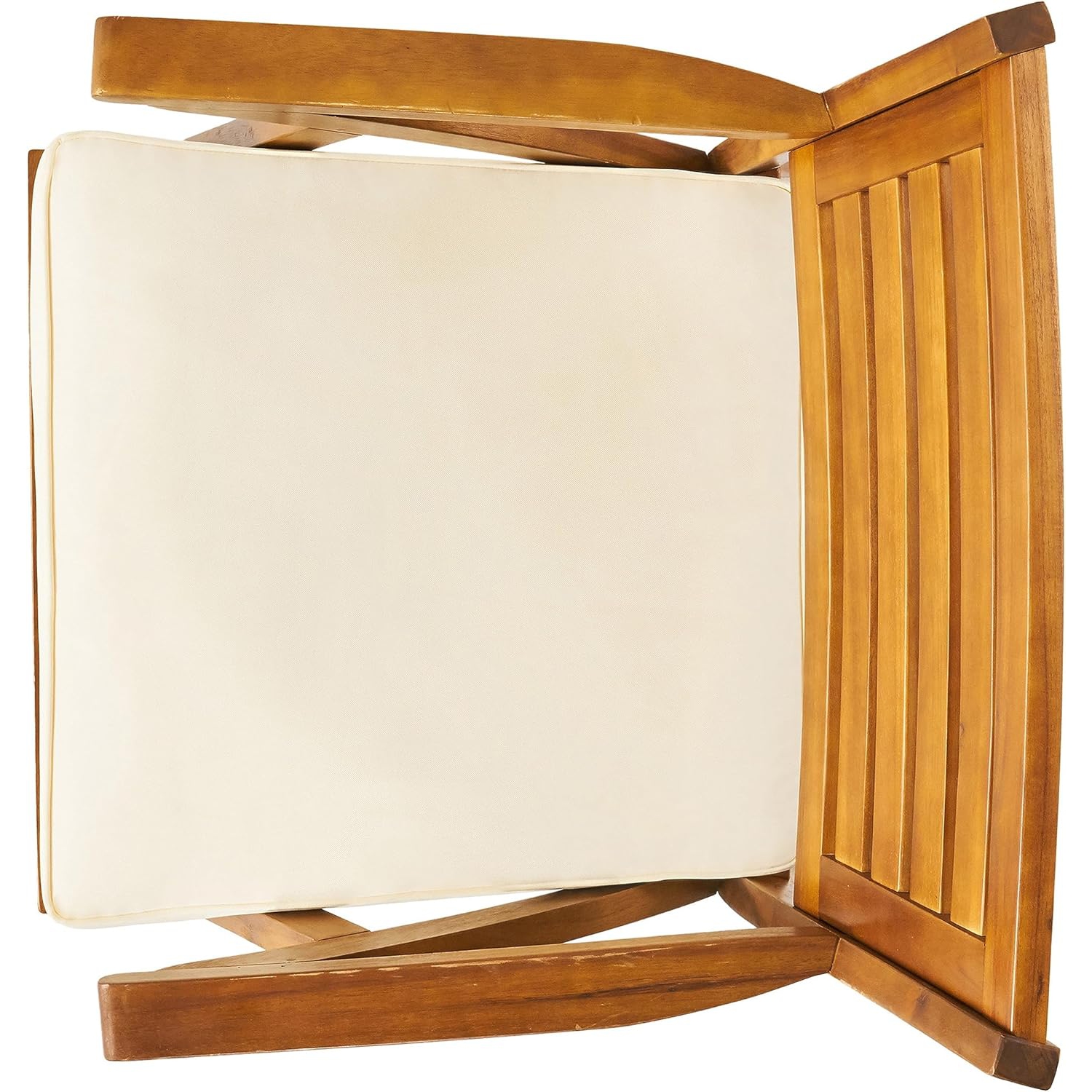 Ensemble de 2 chaises de salle à manger en bois avec coussins, fauteuils en bois pour la salle à manger, la cuisine, la terrasse, le jardin, le