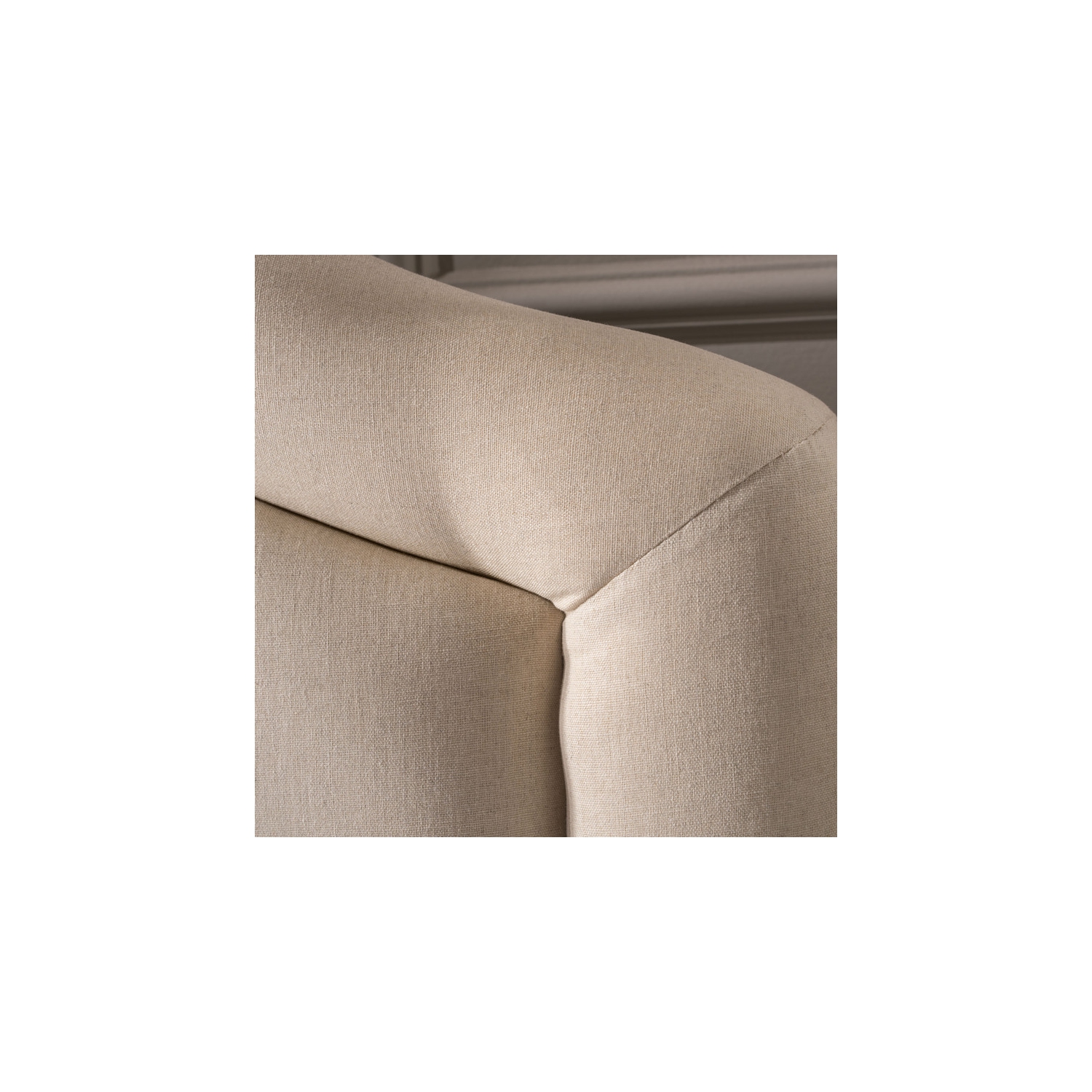 Tête de lit rembourrée pour lit double/grand lit, capitonnage en losange, structure arquée, assemblage facile, beige