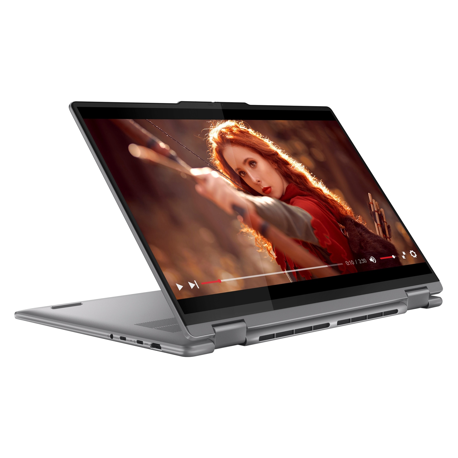 Portable 2-en-1 à écran tactile WUXGA de 7 16&nbsp;po Yoga de Lenovo - Gris arctique-256 station d'accueil