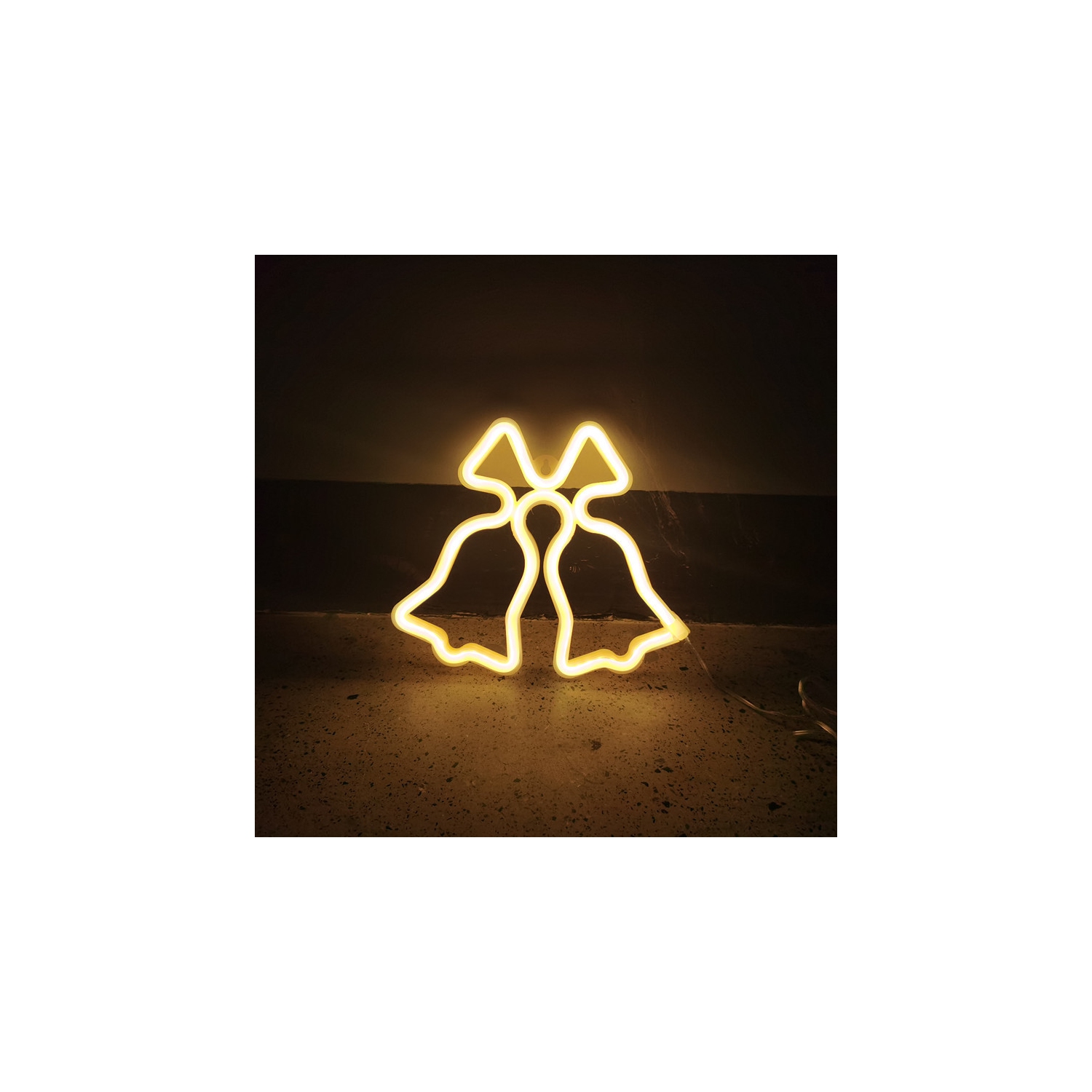 1-pcs Christmas Neon Sign, Battery/USB Powered LED Neon Lights, Xmas Wall Décor for Bedroom, Kids' Room, Home Decoration, Christmas Gifts, Holiday