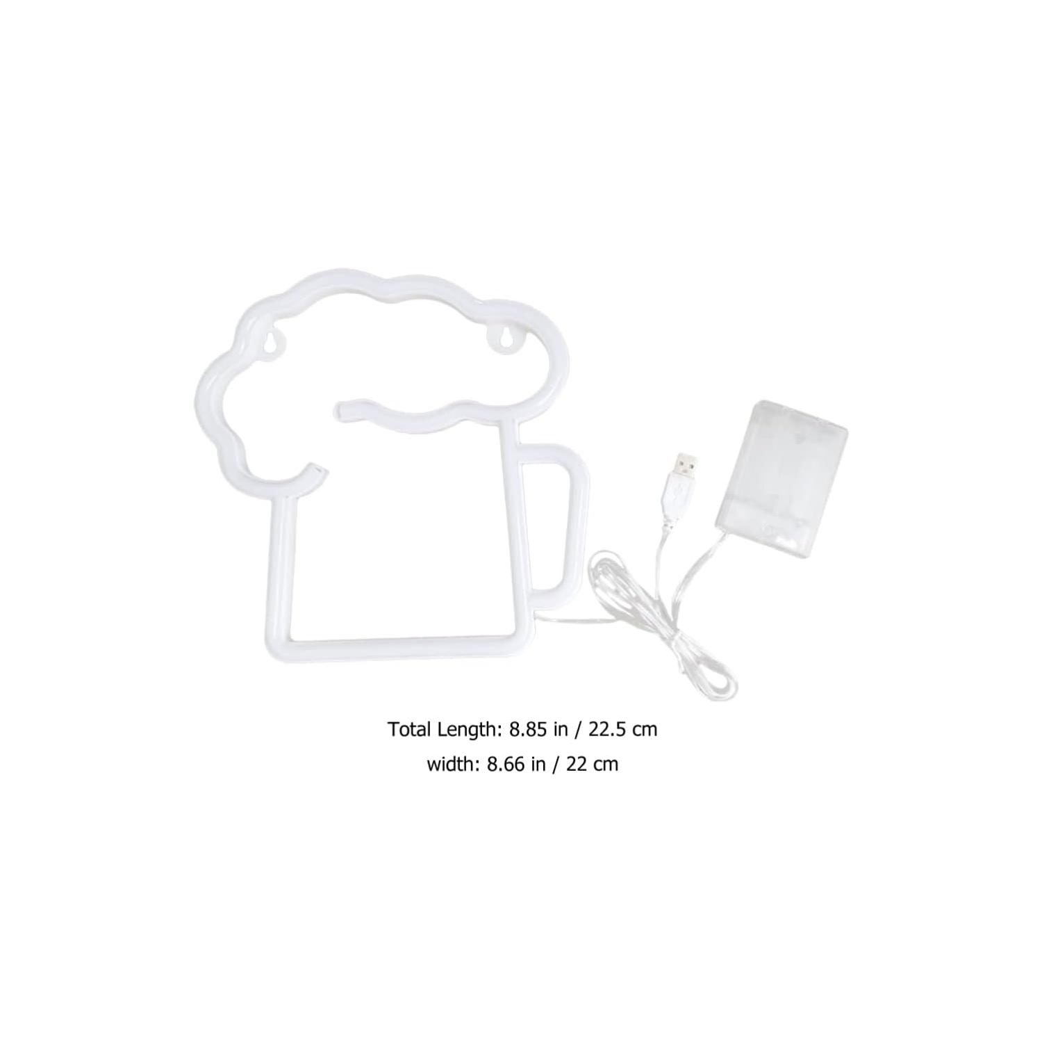 Bère Neon Signs Beer Beer Mug Neon Lights Marquee Light pour Man Cave Bar Nightclub Beach Store Celebration Party Decor, pile ou USB