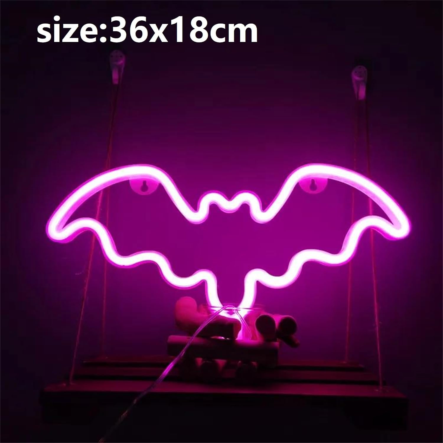 Bat Neon Lamp Halloween Decoration Festival Atmosphere Neon Light For Bedroom Party Wall Home Hanging Decor Adult Kid Gift