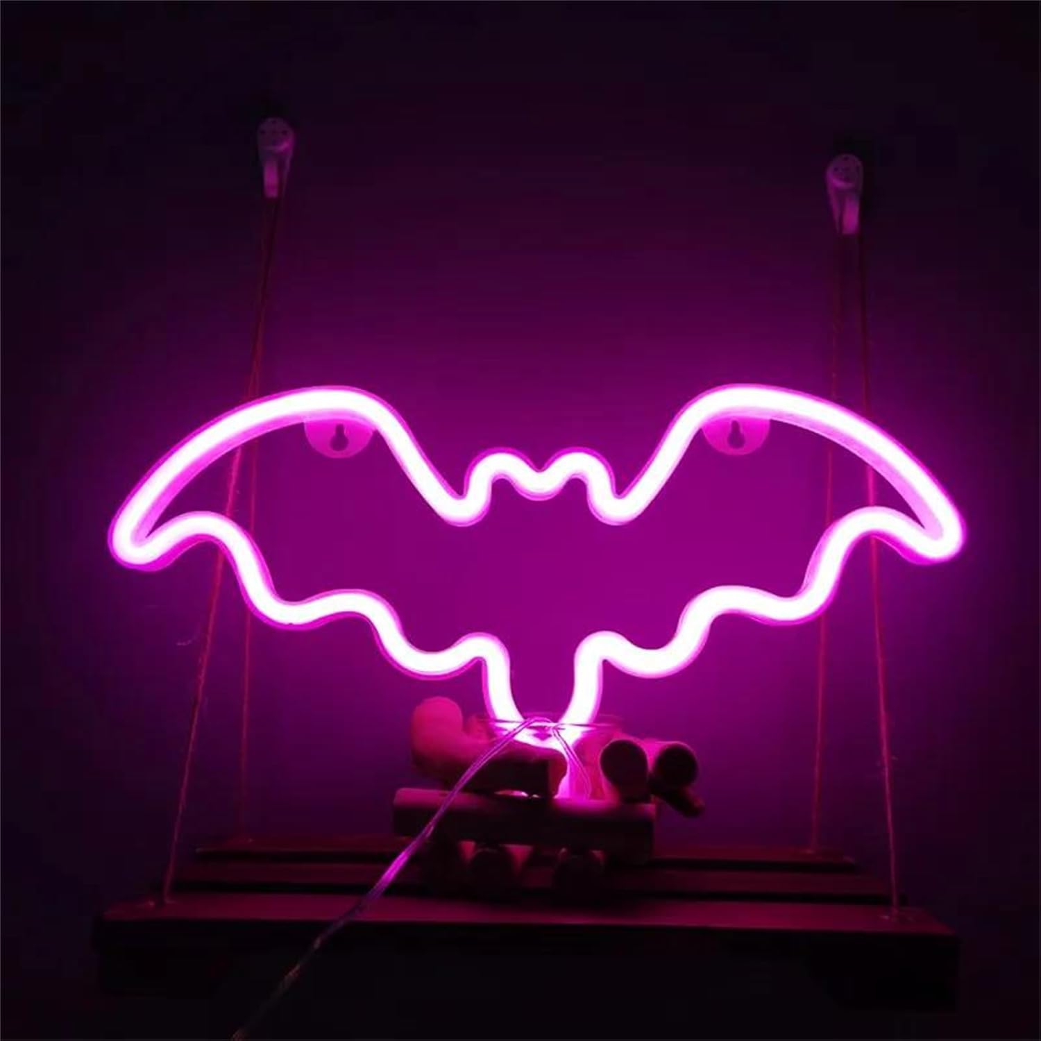 Bat Neon Lamp Halloween Decoration Festival Atmosphere Neon Light For Bedroom Party Wall Home Hanging Decor Adult Kid Gift
