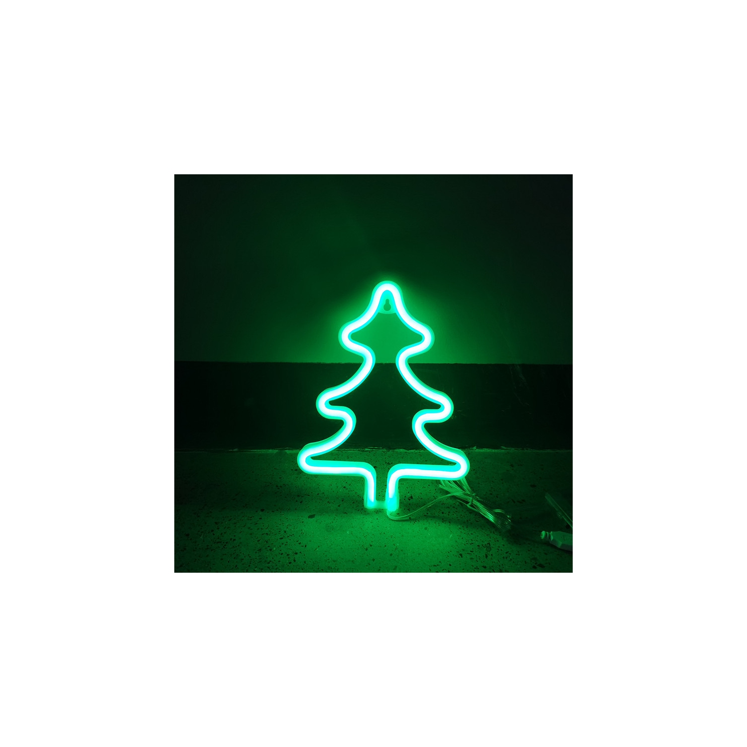 1-pcs Christmas Neon Sign, Battery/USB Powered LED Neon Lights, Xmas Wall Décor for Bedroom, Kids' Room, Home Decoration, Christmas Gifts, Holiday