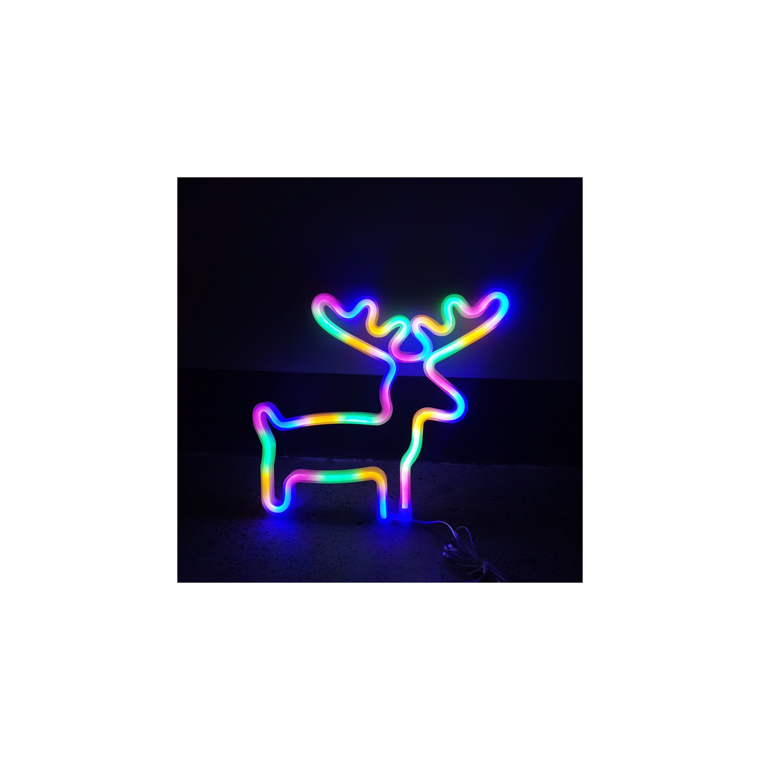 1-pcs Christmas Neon Sign, Battery/USB Powered LED Neon Lights, Xmas Wall Décor for Bedroom, Kids' Room, Home Decoration, Christmas Gifts, Holiday