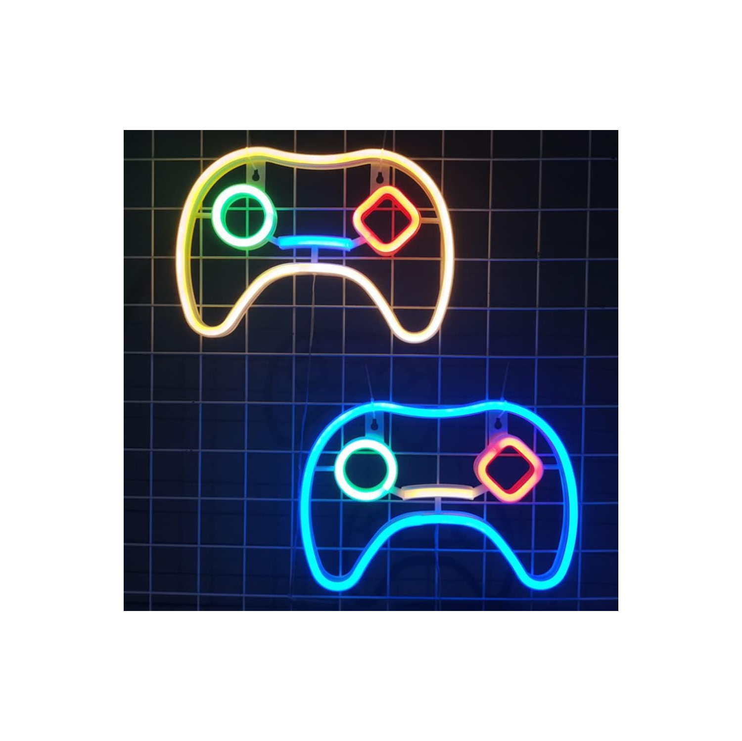 Affiche néon en 1 pièces, lampe de nuit DEL au néon Game Neon Light USB Pile LED Neon Light Wall Room