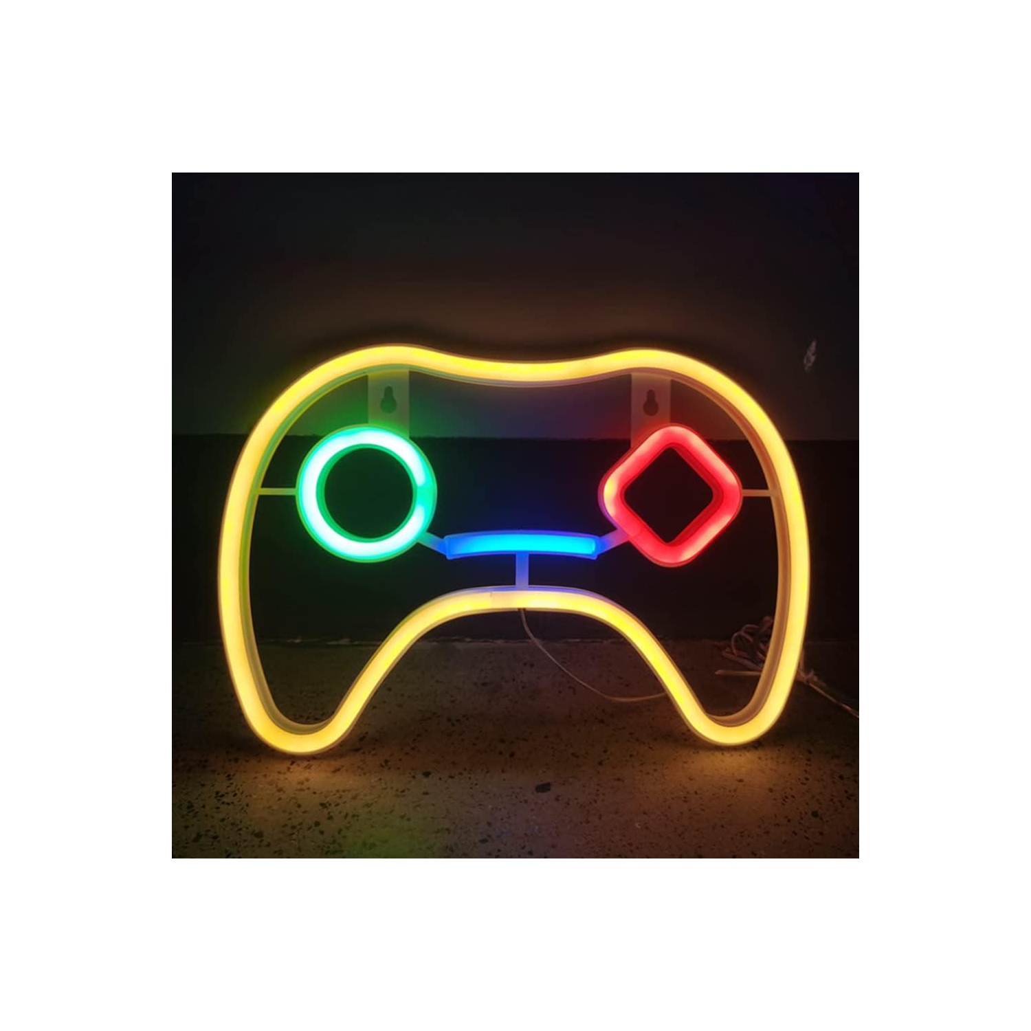 Affiche néon en 1 pièces, lampe de nuit DEL au néon Game Neon Light USB Pile LED Neon Light Wall Room