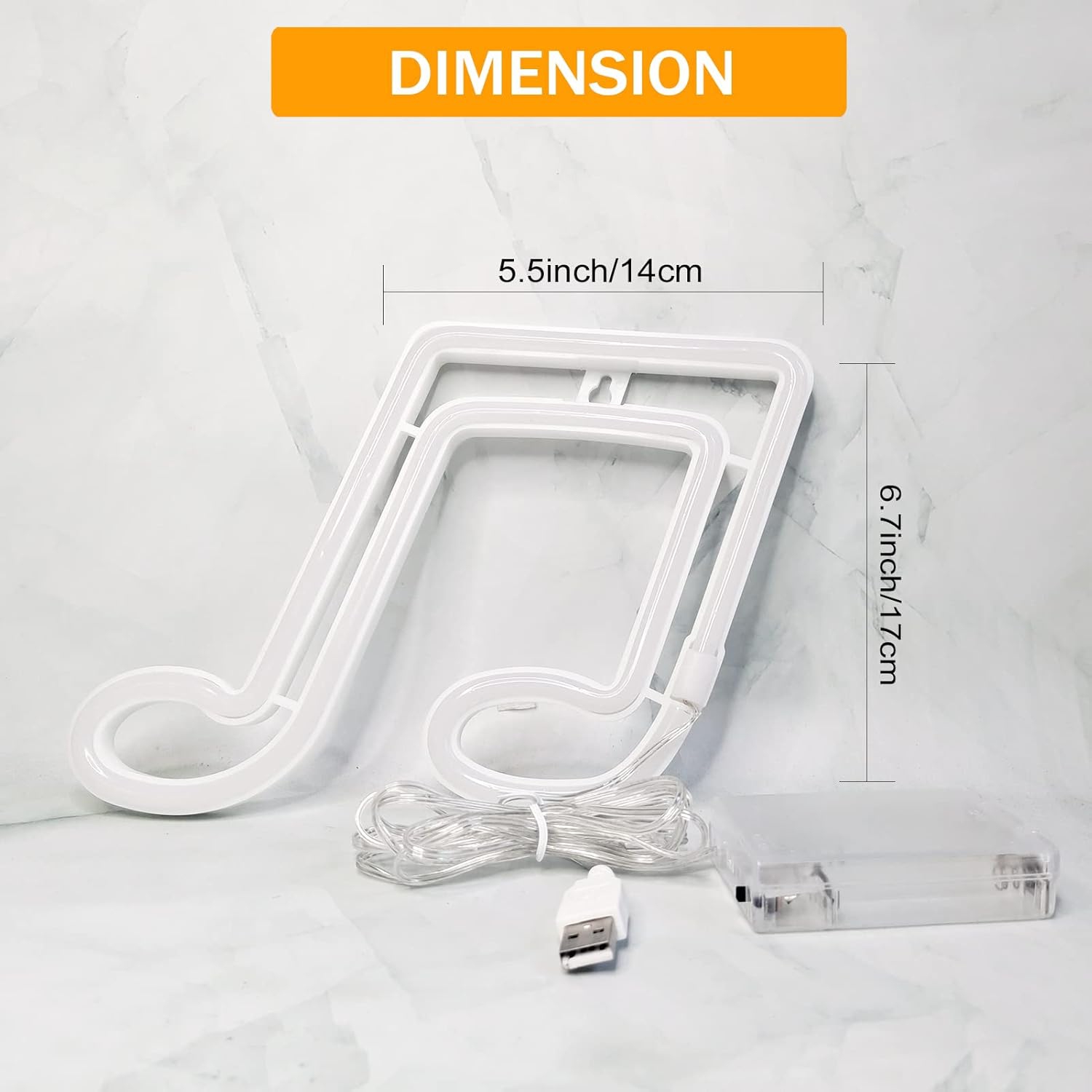 Note de musique Affiche néon LED Décoration murale Lampe de nuit au néon Pile ou Lumière au néon LED alimentée par USB Affiches néon en forme de