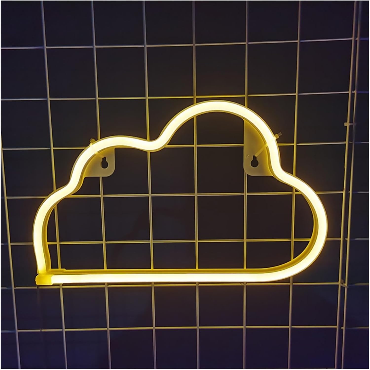 Lampe au néon en nuage – Décoration murale à piles et USB pour enfants et adolescents – Idéal pour la chambre à coucher, les anniversaires et les