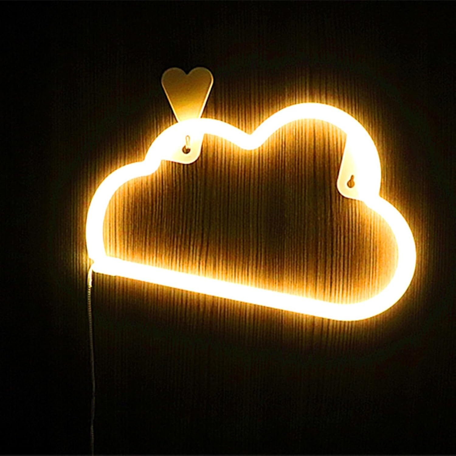 Lampe au néon en nuage – Décoration murale à piles et USB pour enfants et adolescents – Idéal pour la chambre à coucher, les anniversaires et les