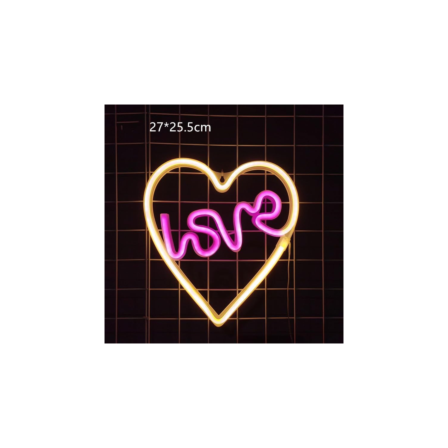 Veilleuse néon, panneau néon Cupid, décoration murale au néon à piles ou USB, pour Noël Anniversaire fête de mariage Enfants Décoration de salon