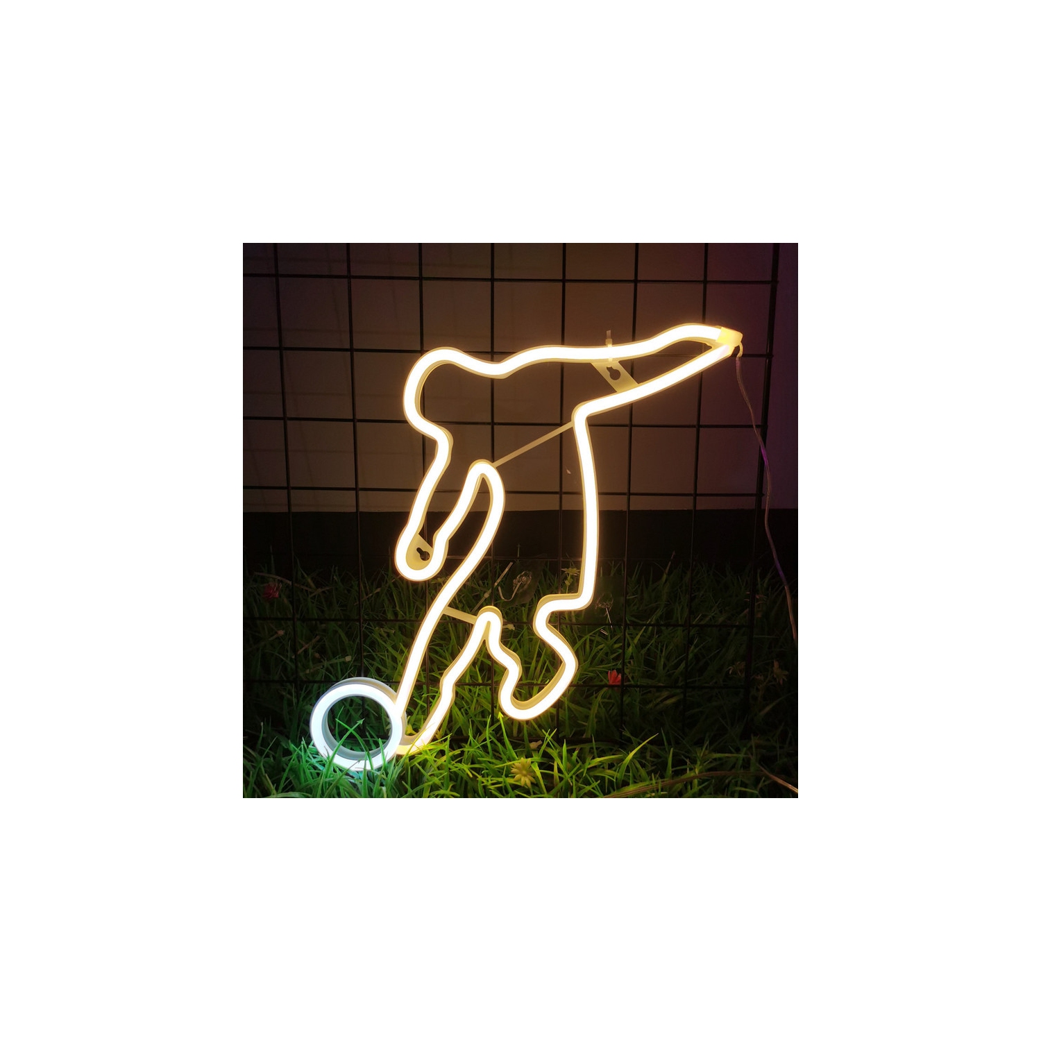 1-pcs Neon Sign, Cowhead Neon Sign LED Neon Light Night Lamp USB Battery Powered Led Neon Light Sign Bedroom Wall Decor