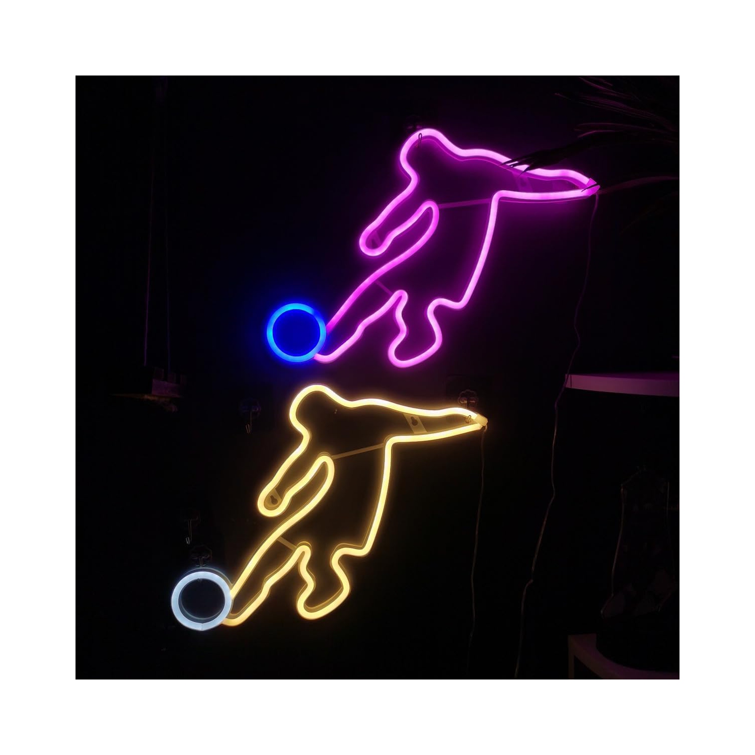 1-pcs Neon Sign, Cowhead Neon Sign LED Neon Light Night Lamp USB Battery Powered Led Neon Light Sign Bedroom Wall Decor