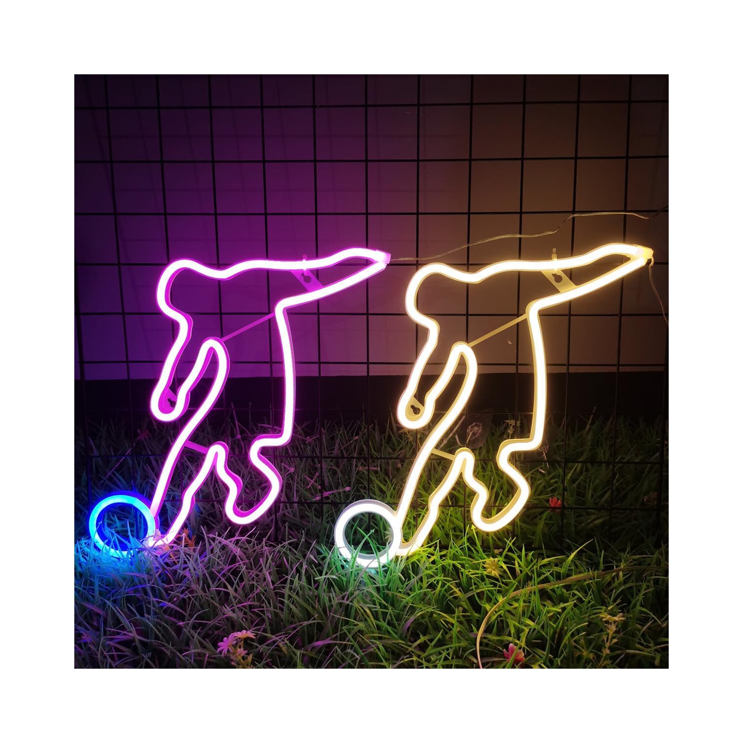 1-pcs Neon Sign, Cowhead Neon Sign LED Neon Light Night Lamp USB Battery Powered Led Neon Light Sign Bedroom Wall Decor