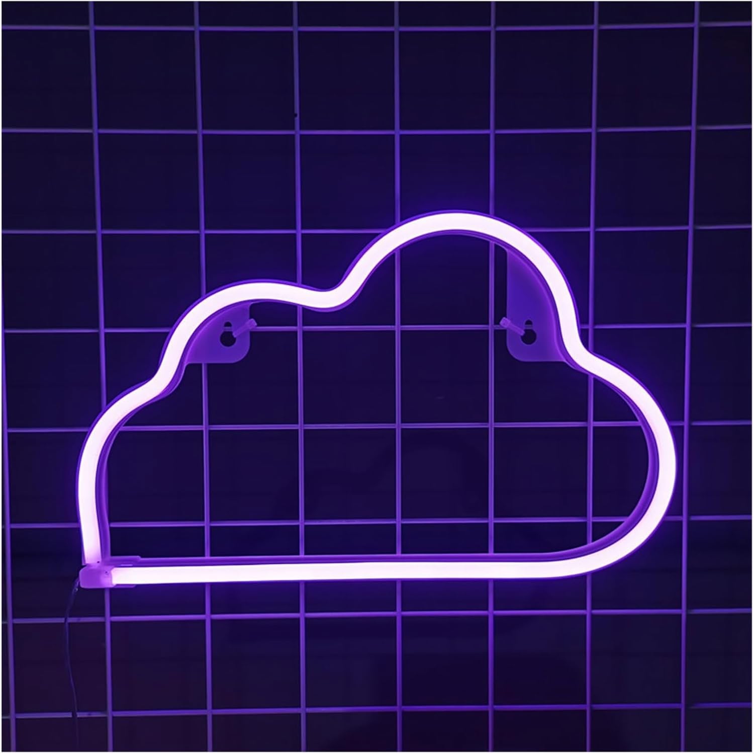 Lampe au néon en nuage – Décoration murale à piles et USB pour enfants et adolescents – Idéal pour la chambre à coucher, les anniversaires et les