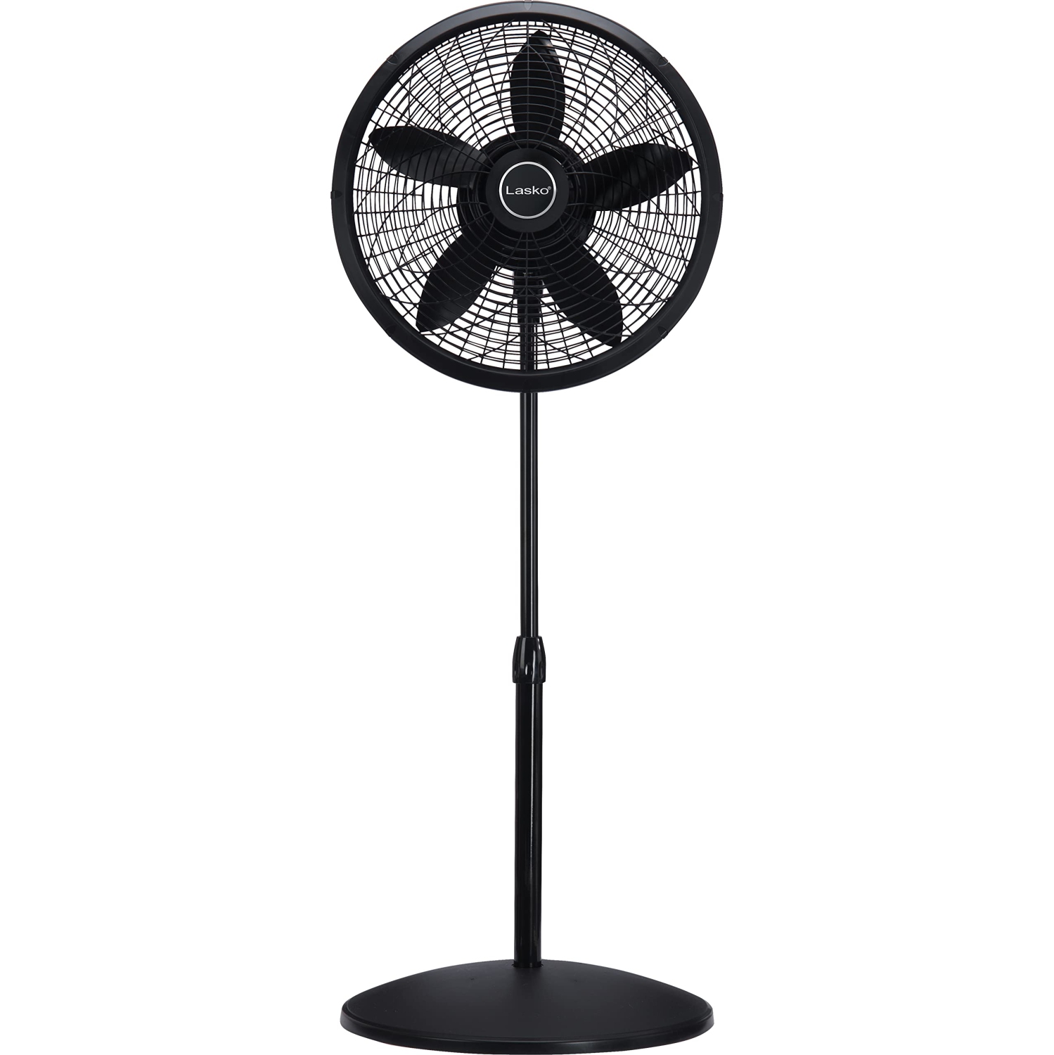 Lasko 1827 Adjustable Elegance and Performance Pedestal Fan, 18-Inch, Black, 18"