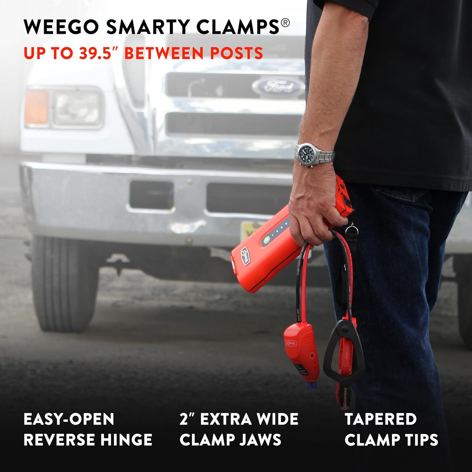 Weego N70 12V Deluxe Portable Jump Starter with 2500 Peak Amps / 700 Cranking Amps