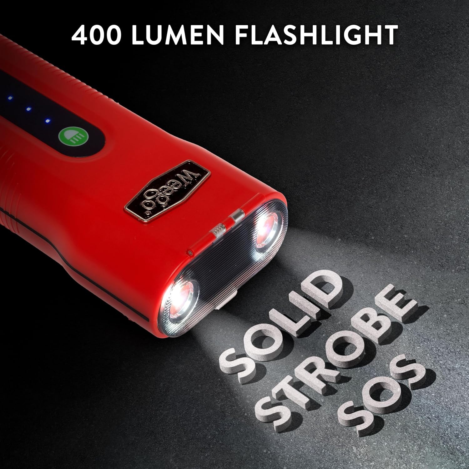 Weego N70 12V Deluxe Portable Jump Starter with 2500 Peak Amps / 700 Cranking Amps