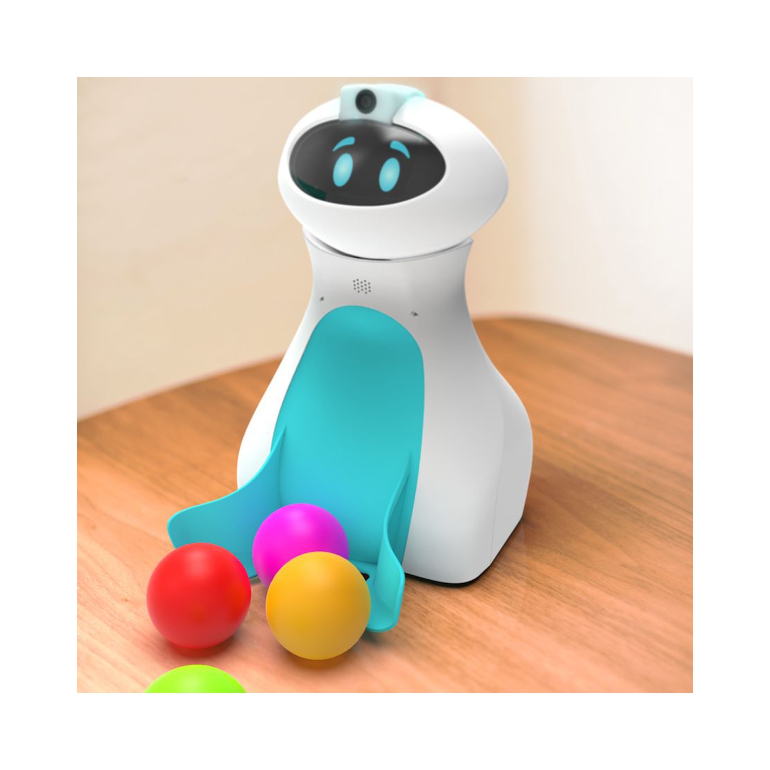 Oti-Bot Coding Robot with 1 Pusher Tummy Bundle, Learning Robot Programming Robotics, STEAM Robotics Programmable Rechargeable APP Control Robot