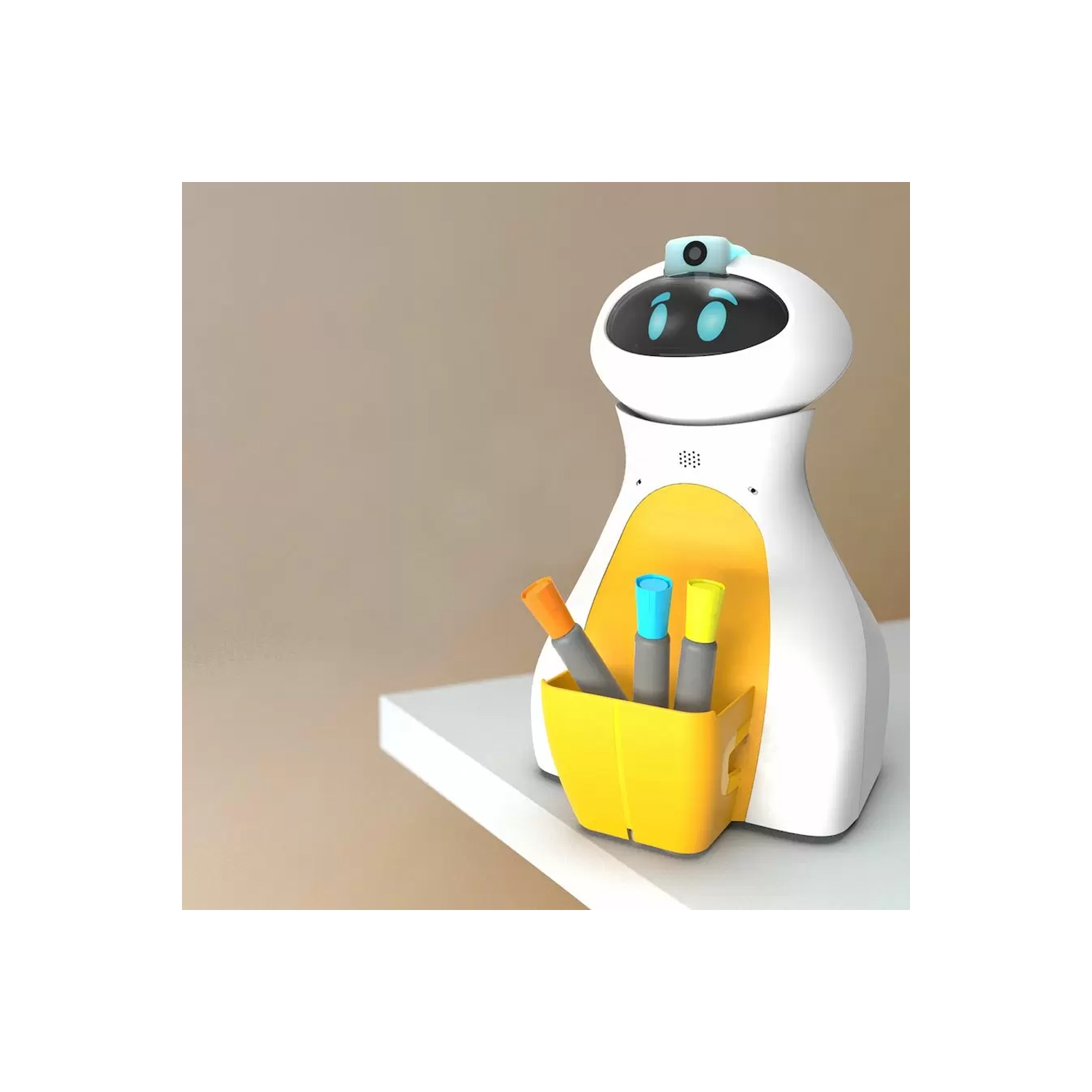 TTS Oti-Bot Coding Robot with 1 Basket Tummy Bundle, Learning Robot Programming Robotics, STEAM Robotics Programmable Rechargeable APP Control Robot