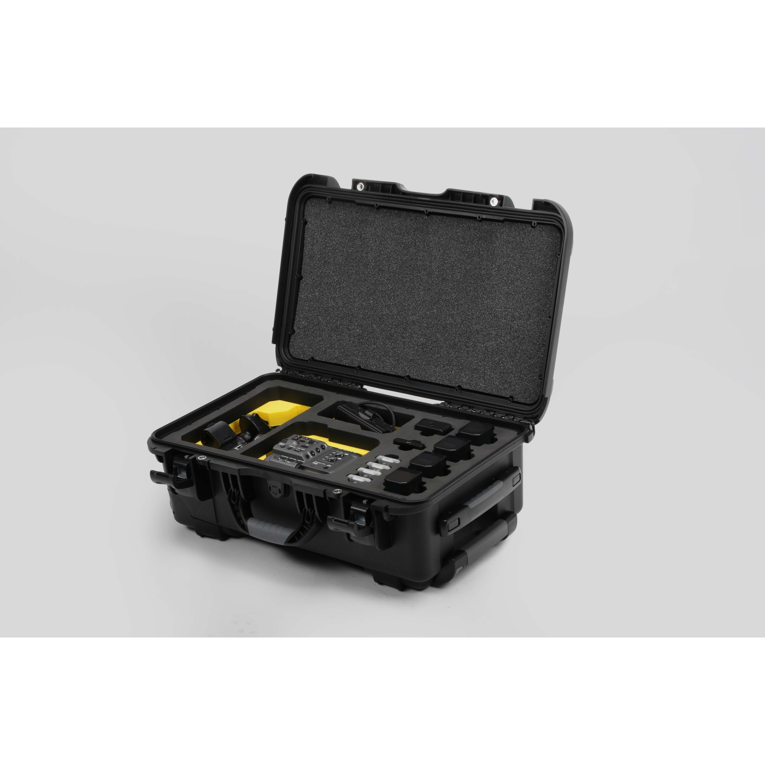 Foama Black Carry-On Case with Yellow Foam Insert for Sony FX6