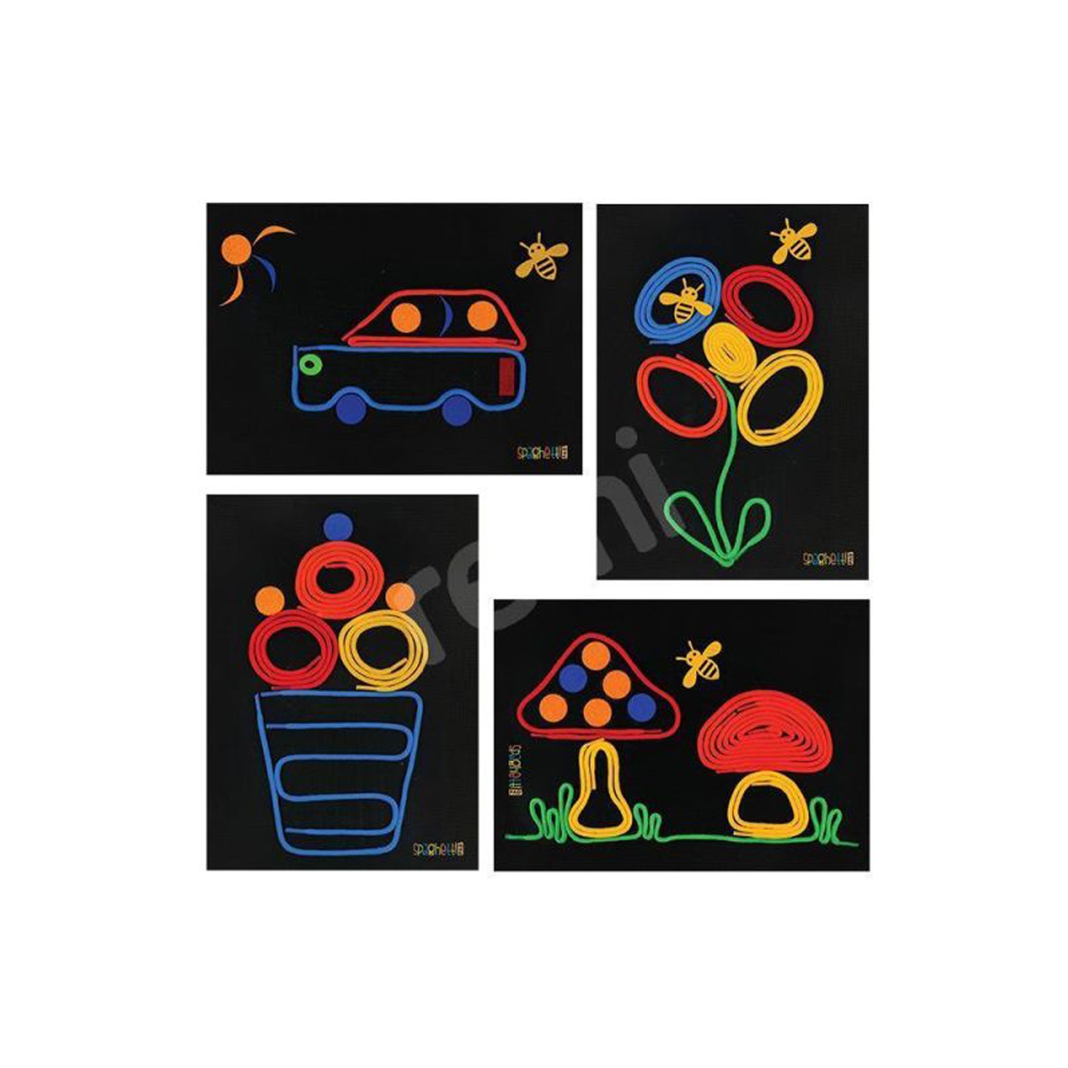 Spaghetti START Creative Play & Writing Kit for Kindergarten - Educational Skill Development & Imaginative Learning Toy for Classroom & Home